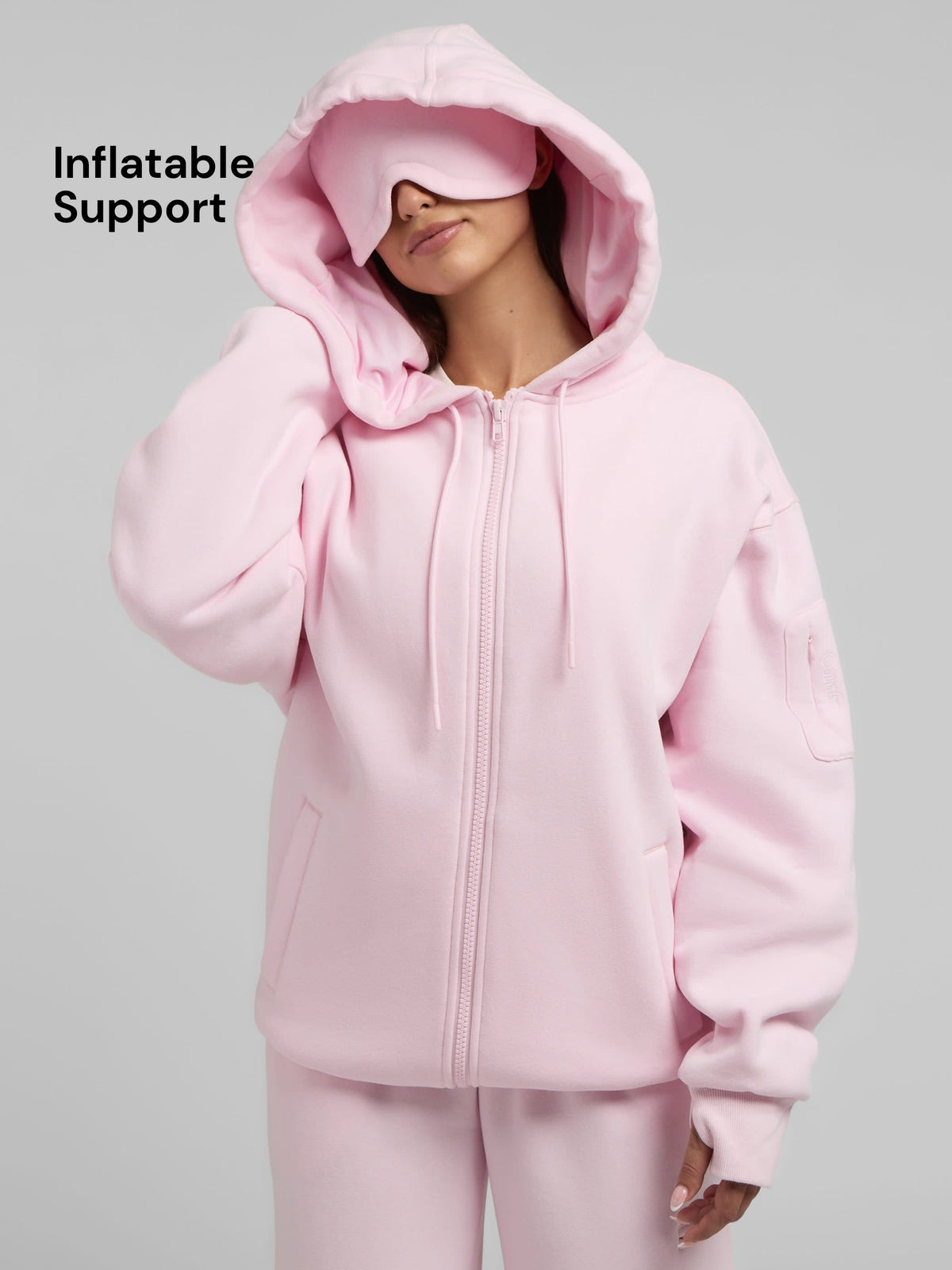 CloudTouch Heavyweight Fleece Inflate Zip Hoodie