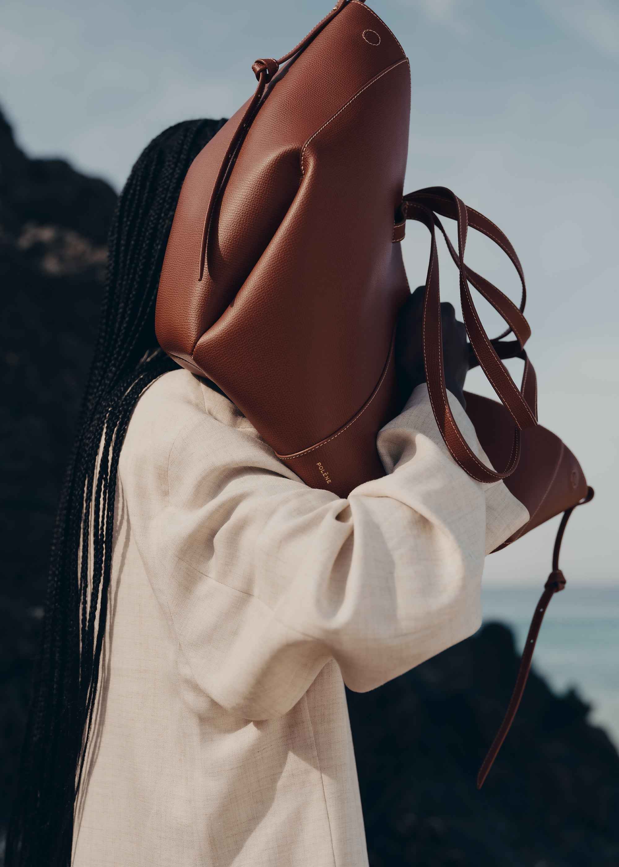 Cyme | WOMEN'S TEXTURED SCULPTURED MIDI CASUAL TOTE BAG