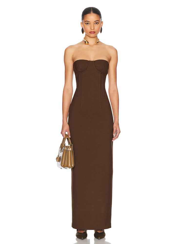 Brielle Strapless Bodycon Maxi Dress