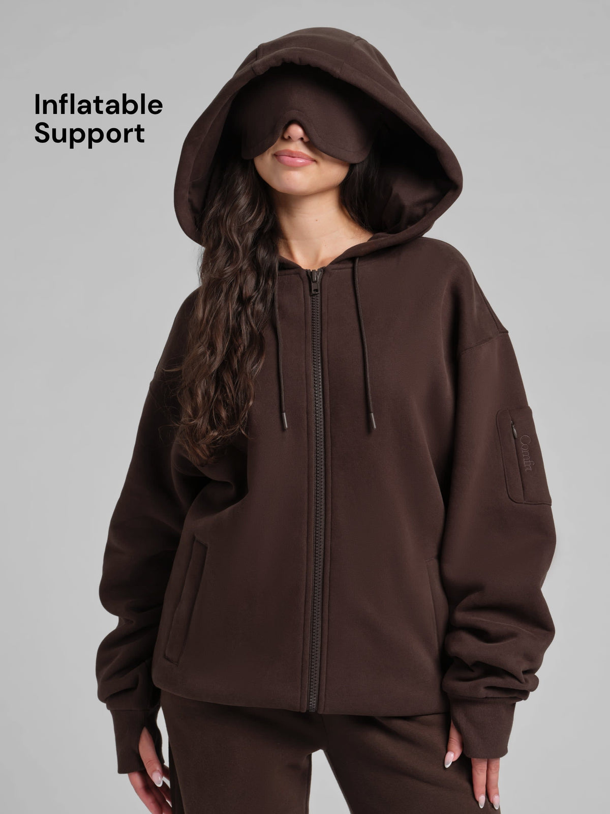 CloudTouch Heavyweight Fleece Inflate Zip Hoodie