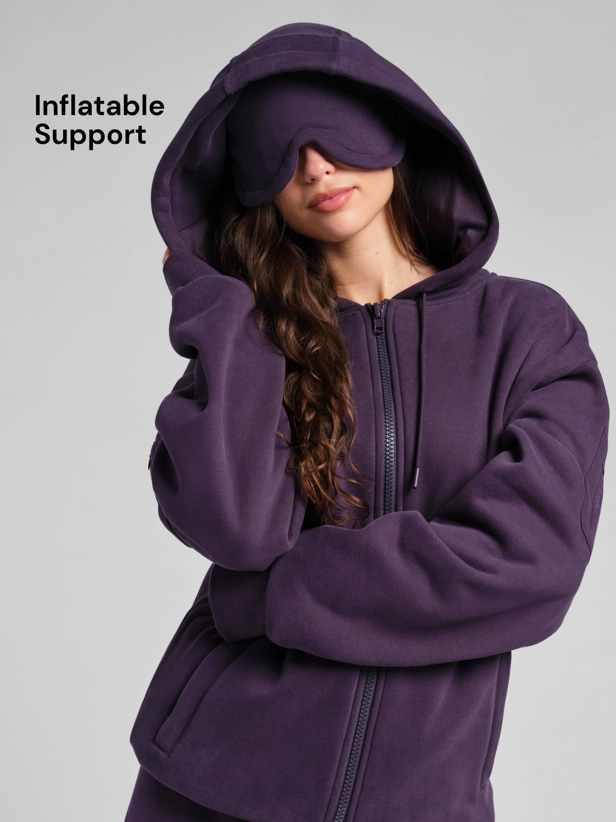 CloudTouch Heavyweight Fleece Inflate Zip Hoodie