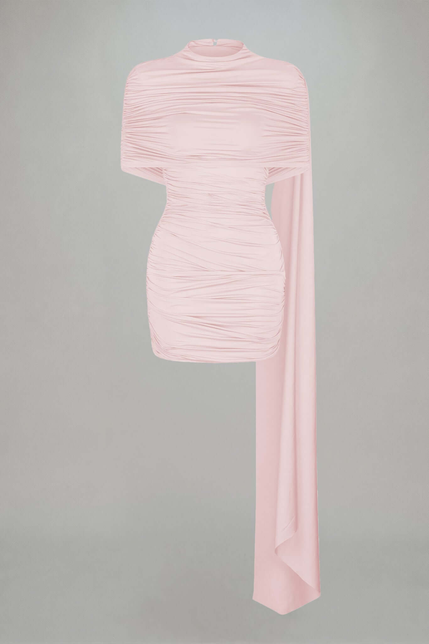 Panorama Ruched Draped Mini Dress