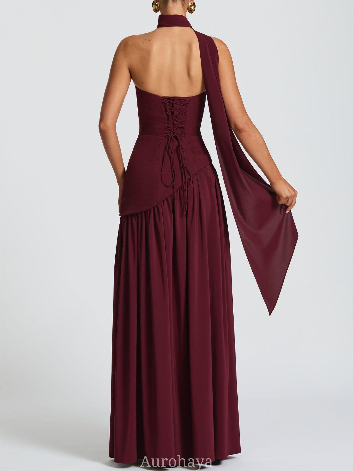 Solène Asymmetrical Maxi Gown