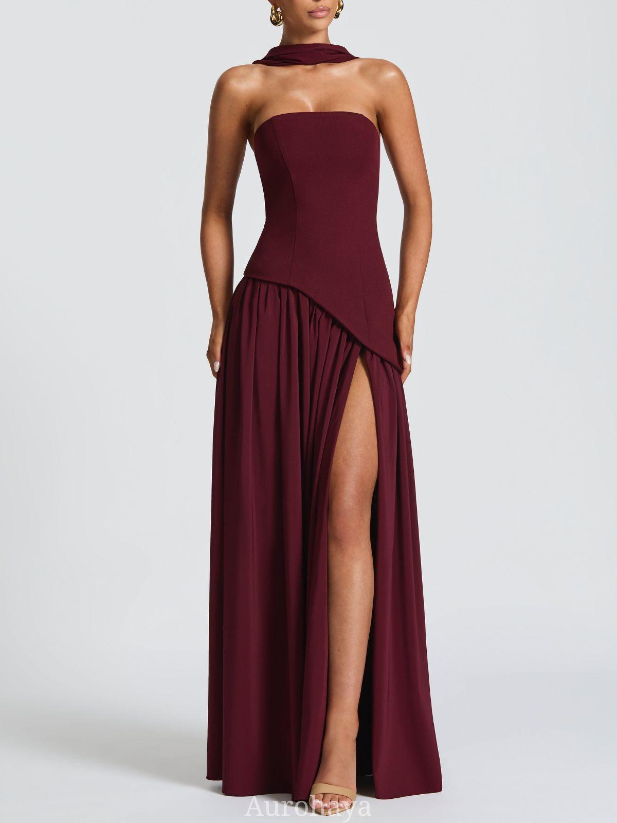 Solène Asymmetrical Maxi Gown
