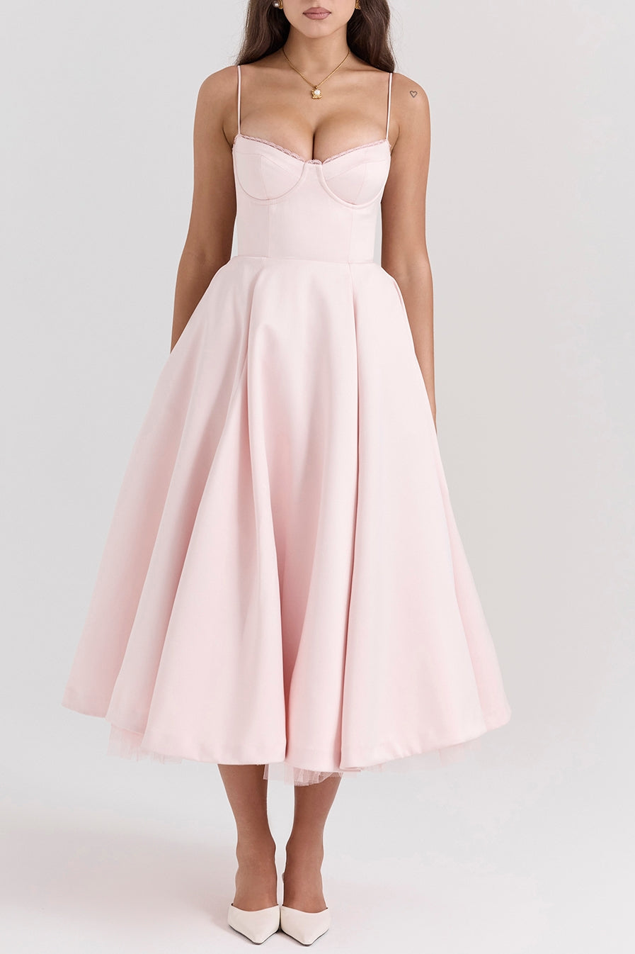 Molly Midi Dress in Black ICYBOO