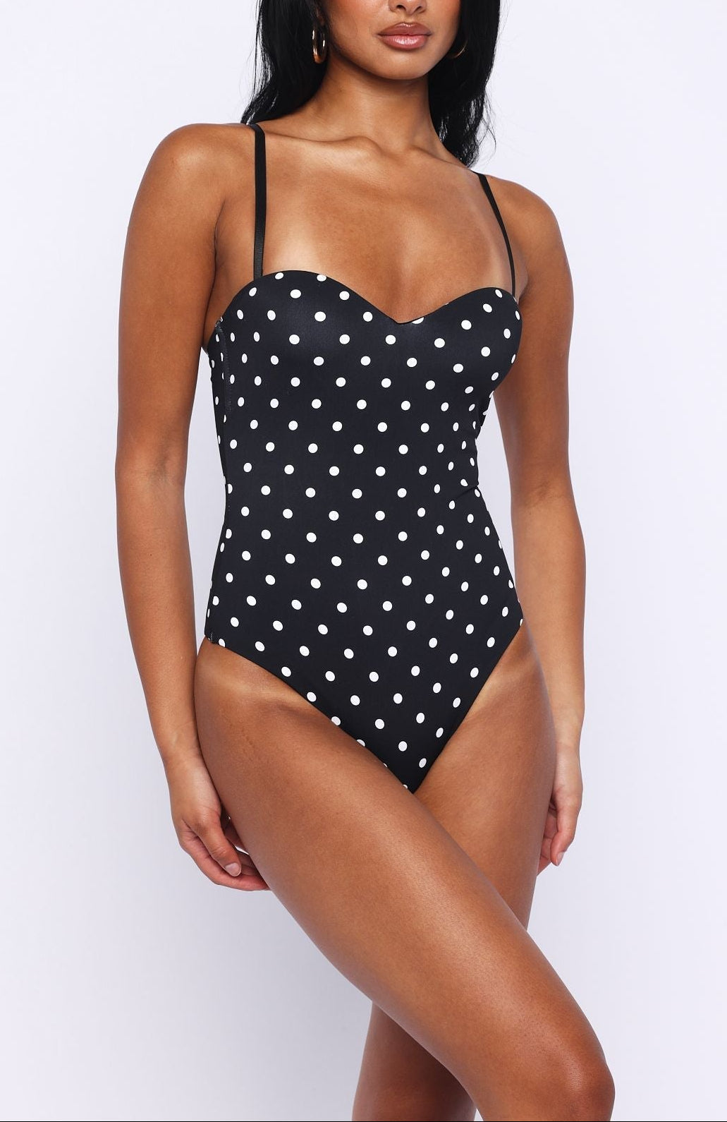 Bella Black Polka Muse Bodysuit - ICYBOO