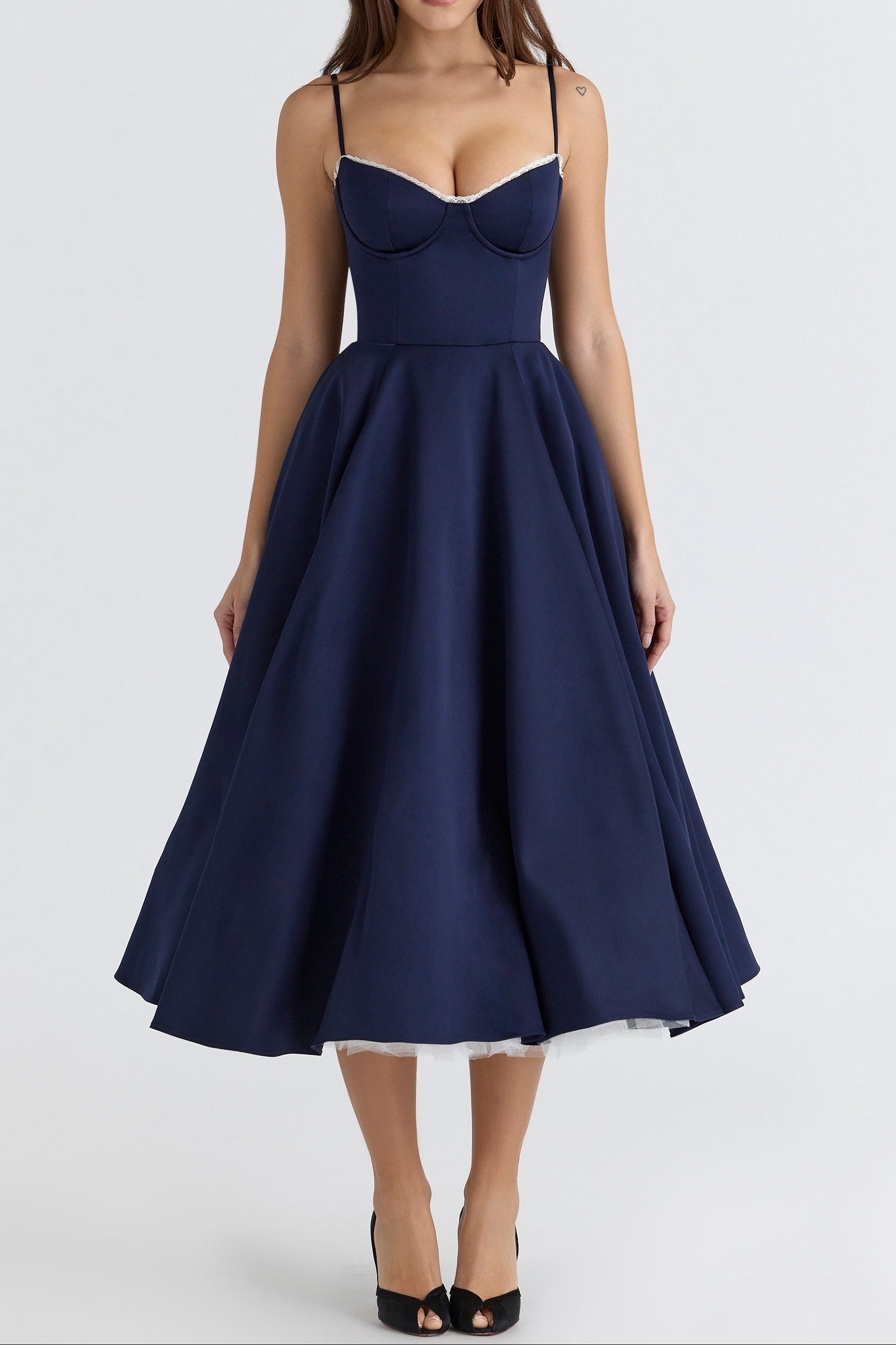 Molly Midi Dress in Black ICYBOO