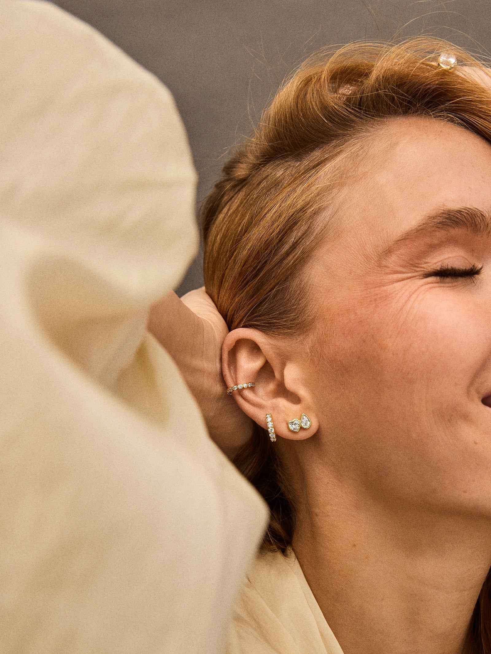 Toi Et Moi | DAINTY LAYERED MINI CASUAL STUD EARRINGS