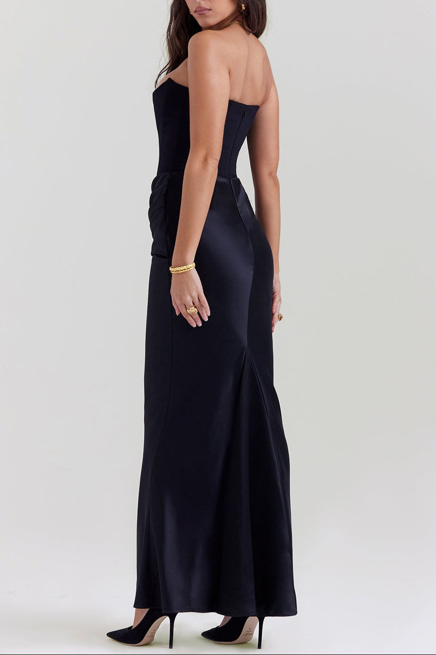 Midnight Siren Corset maxi Dress ICYBOO