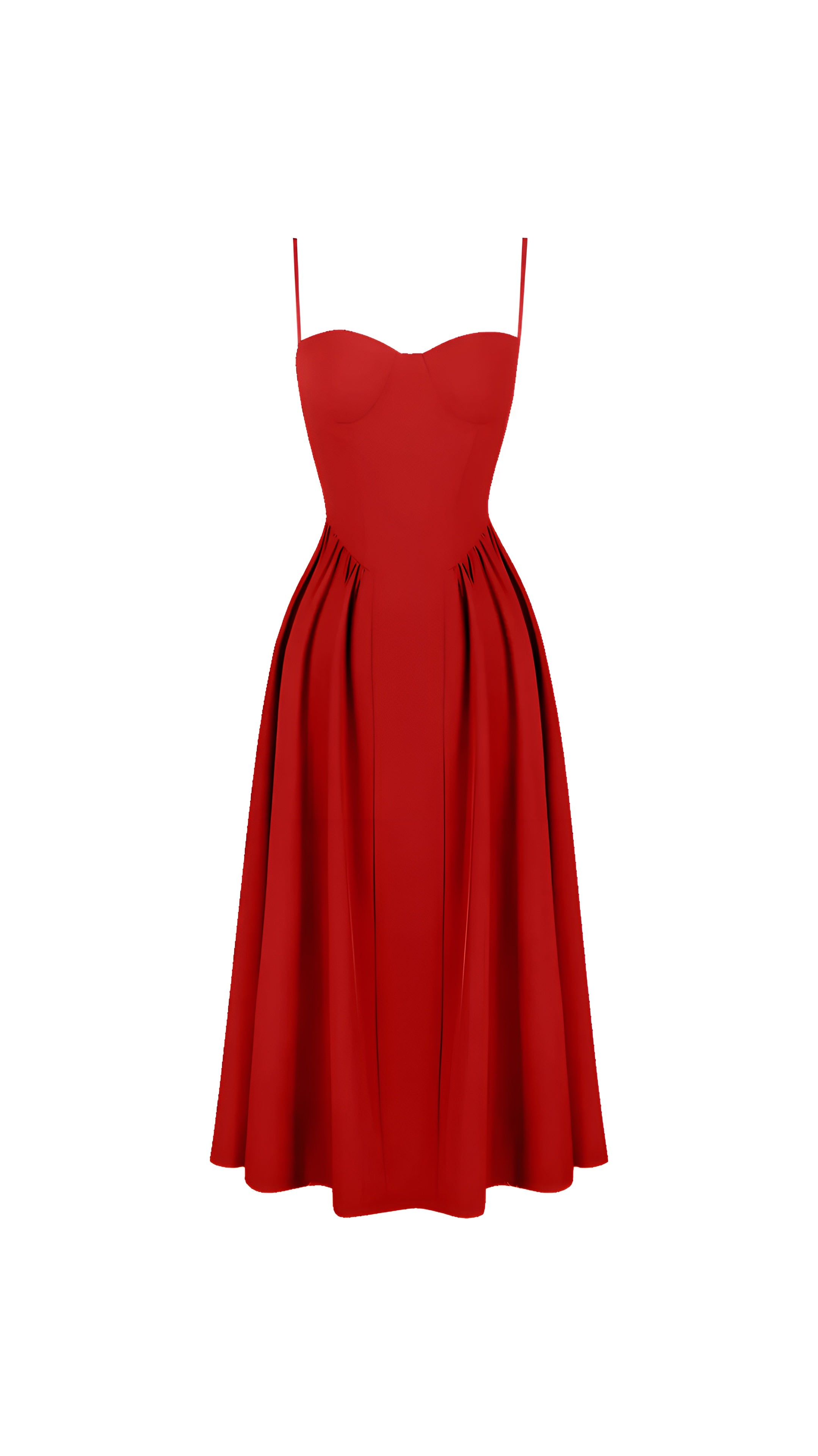 Kara Navy Blue Midi Dress - ICYBOO