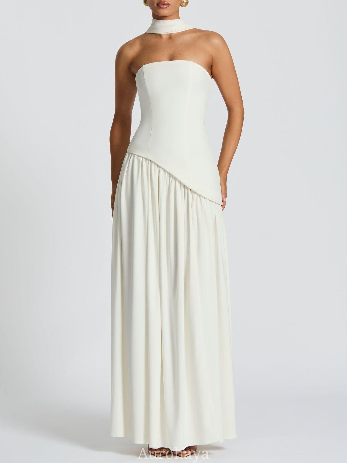 Solène Asymmetrical Maxi Gown