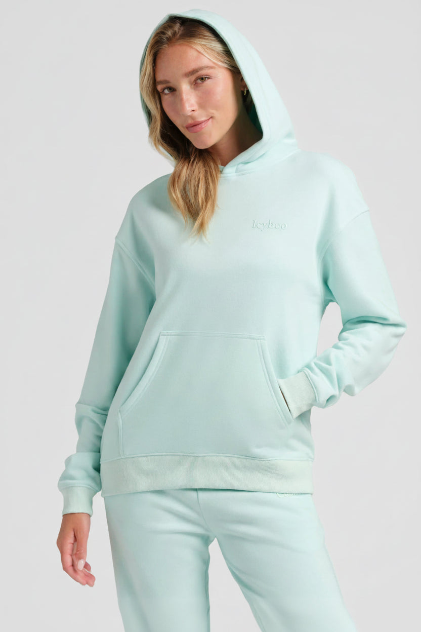 Halo Lightweight Fleece Crop Hoodie
