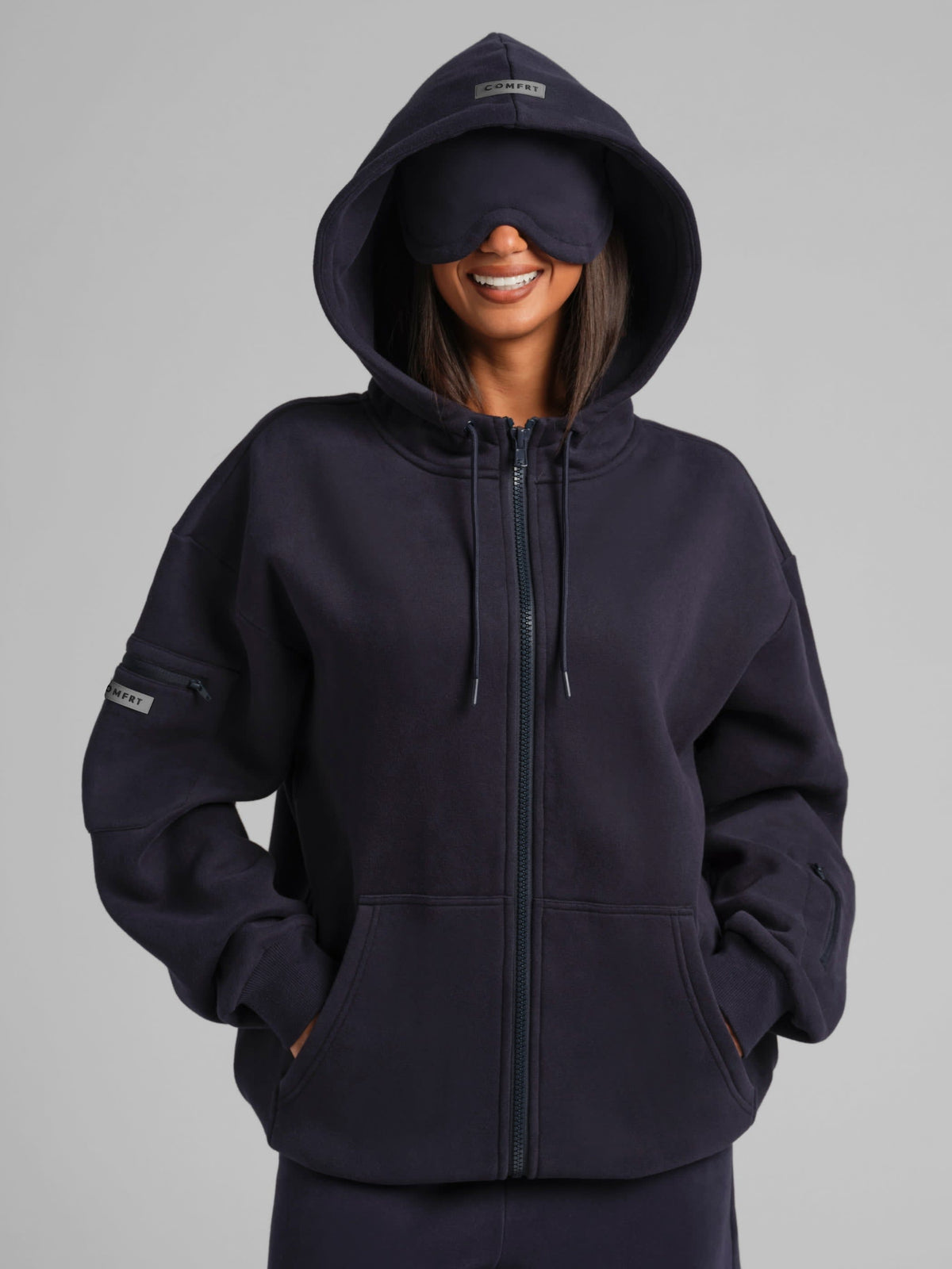 CloudTouch Heavyweight Fleece Travel Zip Hoodie