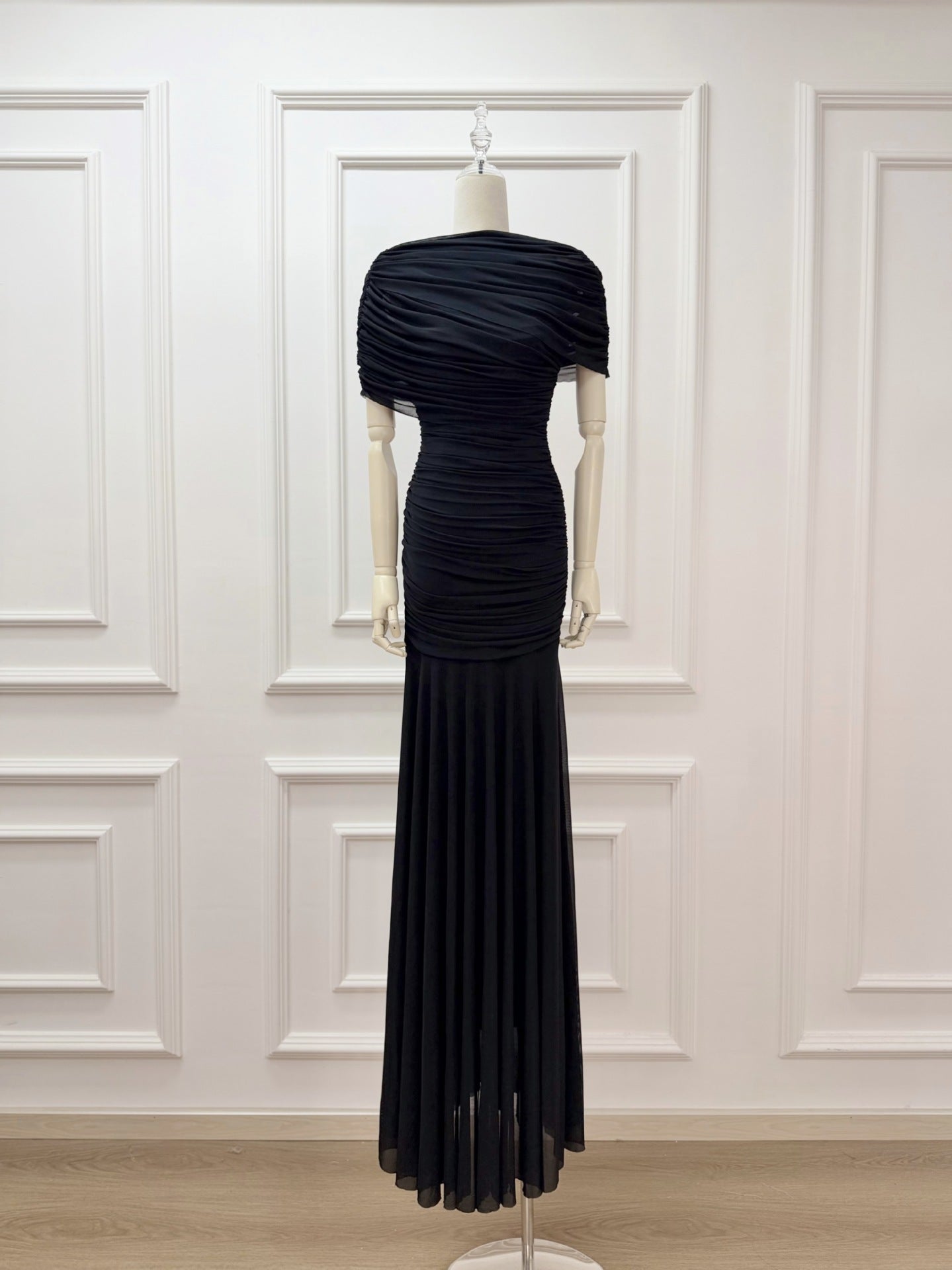 Mado One Shoulder Ruched Maxi Dress