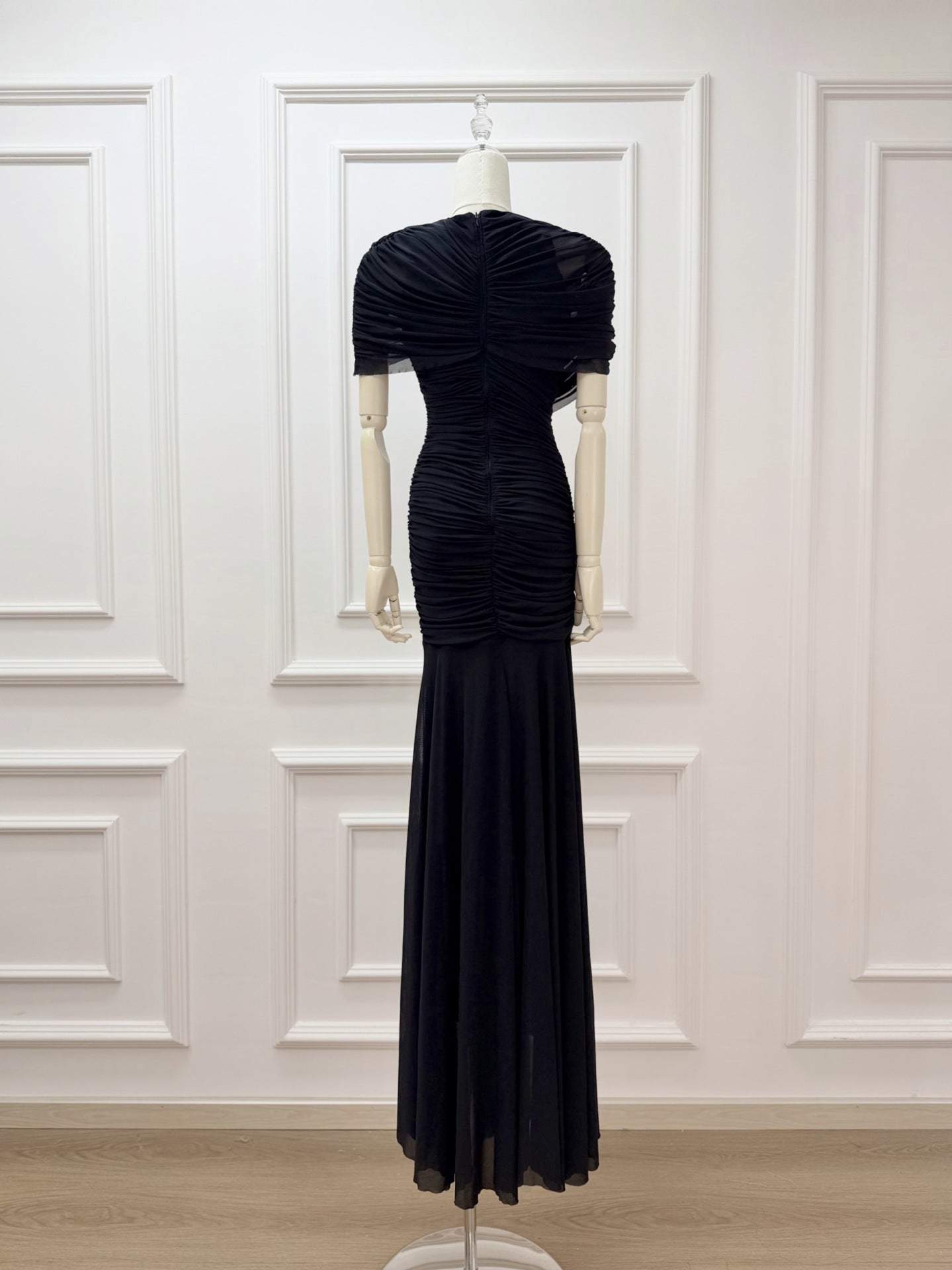 Mado One Shoulder Ruched Maxi Dress