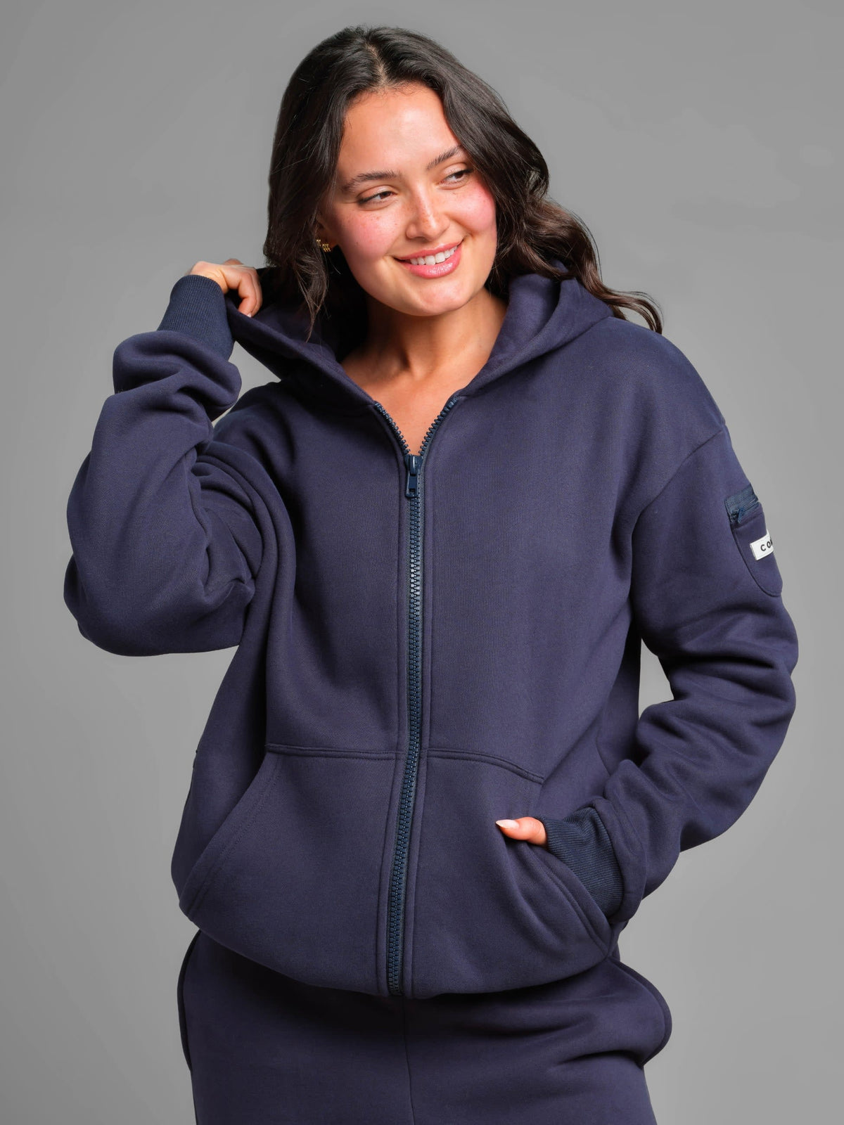 Travel Essentials Heavyweight Fleece Zip Hoodie