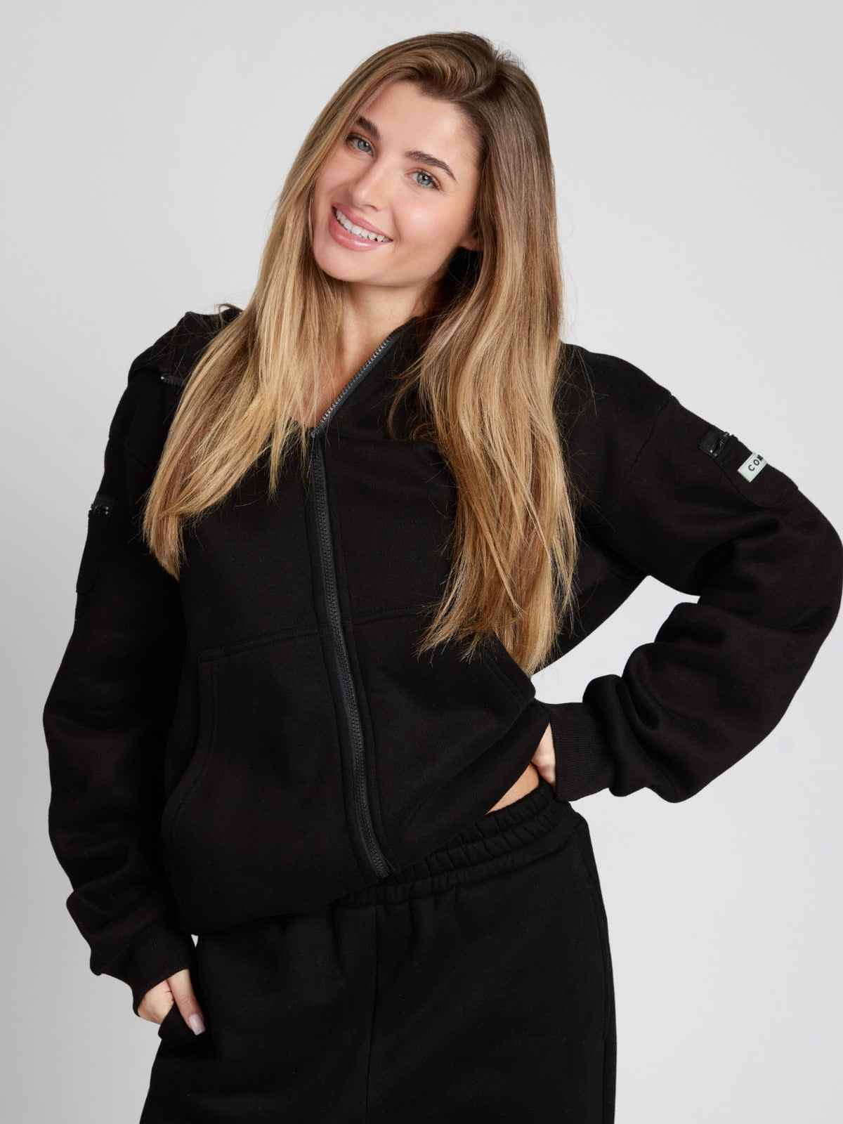 Travel Essentials Heavyweight Fleece Zip Hoodie