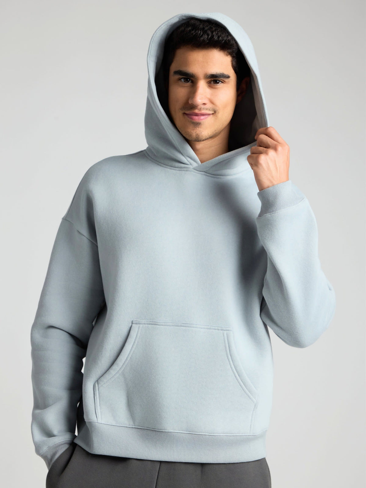 Basic Crop Fleece Hoodie