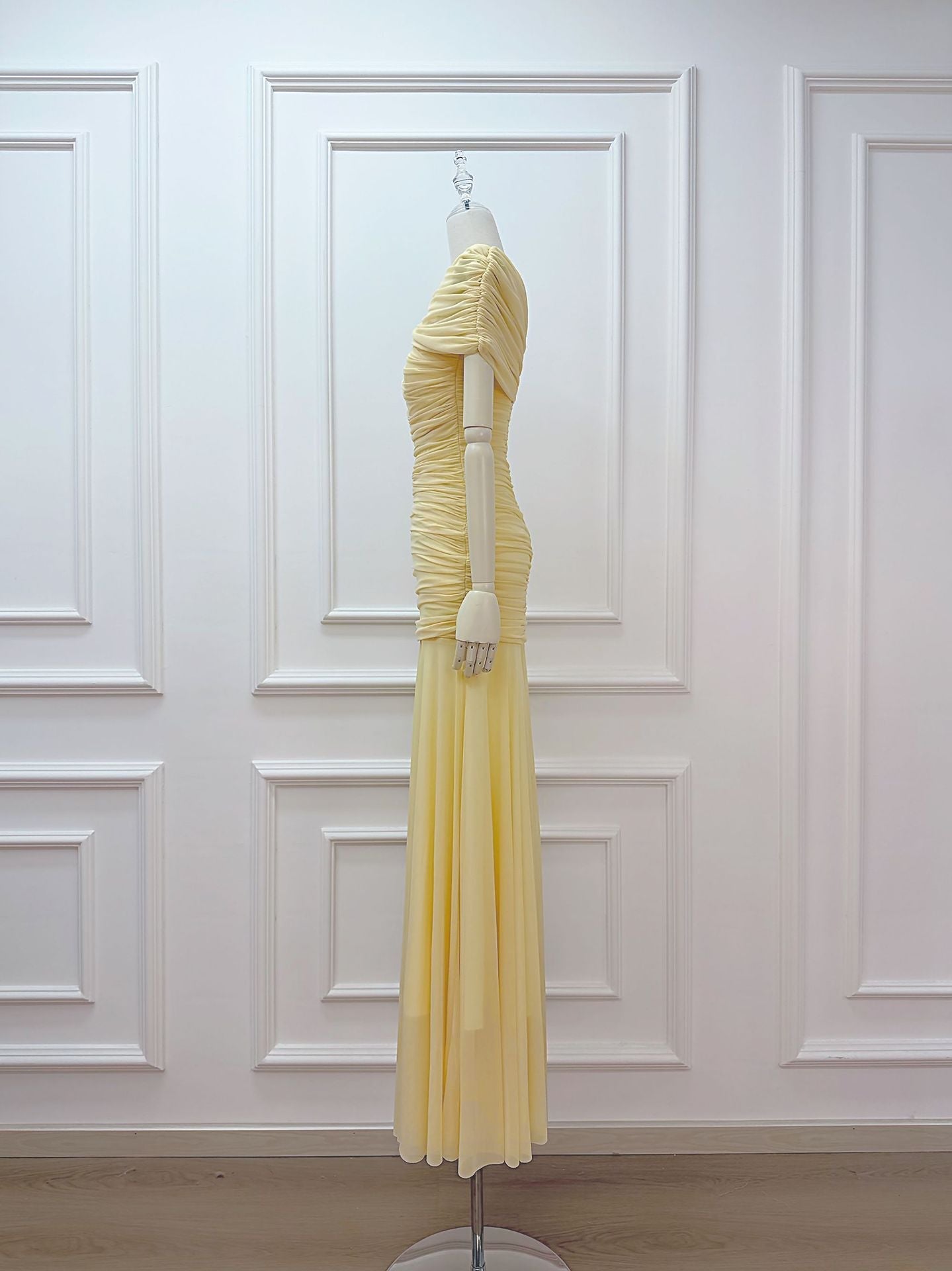 Mado One Shoulder Ruched Maxi Dress