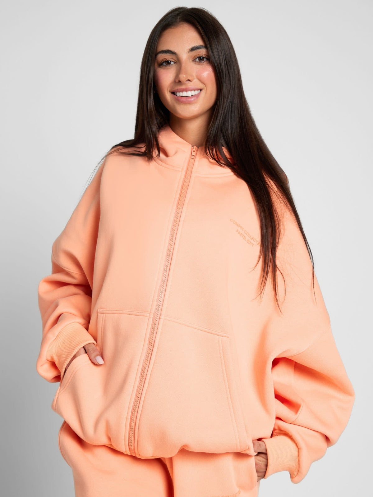 Pastel Heavyweight Fleece Zip Hoodie Mega