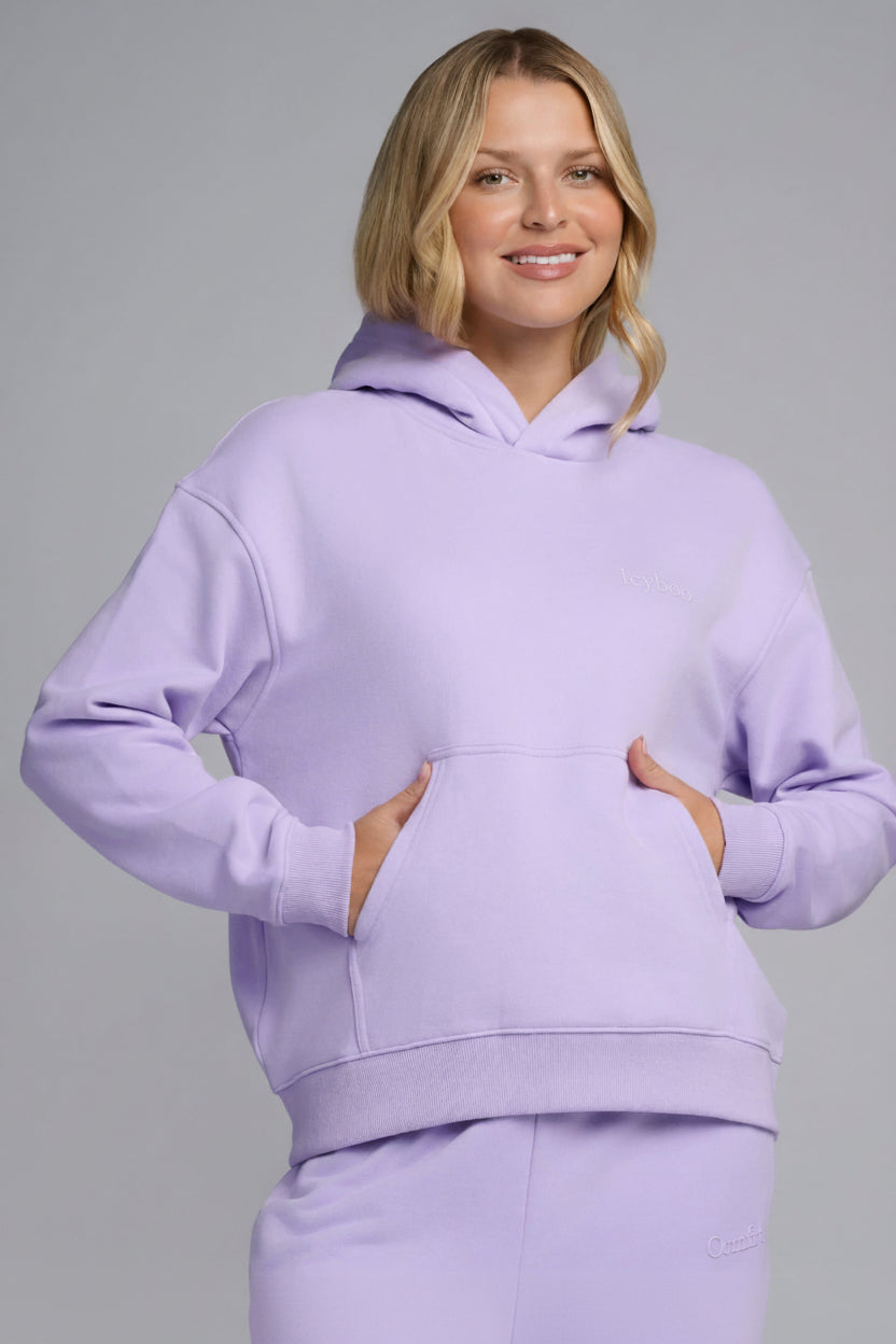 Halo Lightweight Fleece Crop Hoodie