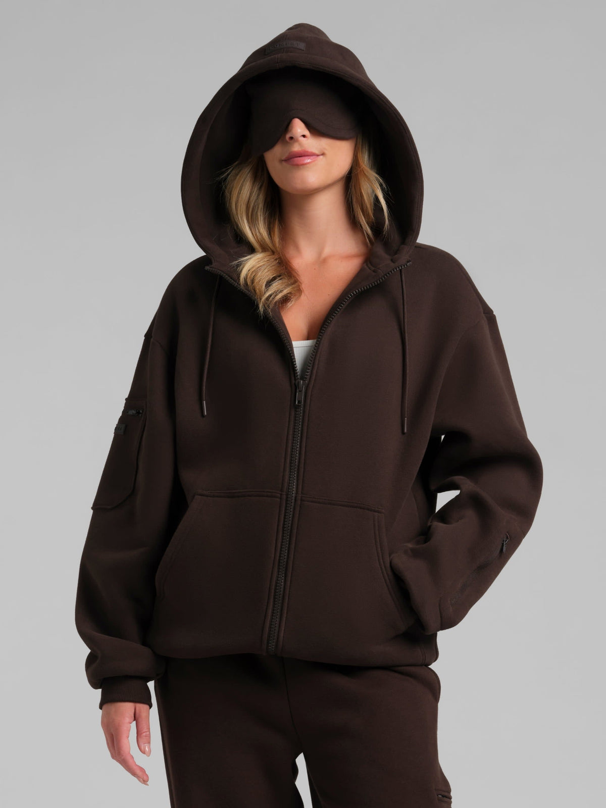 CloudTouch Heavyweight Fleece Travel Zip Hoodie
