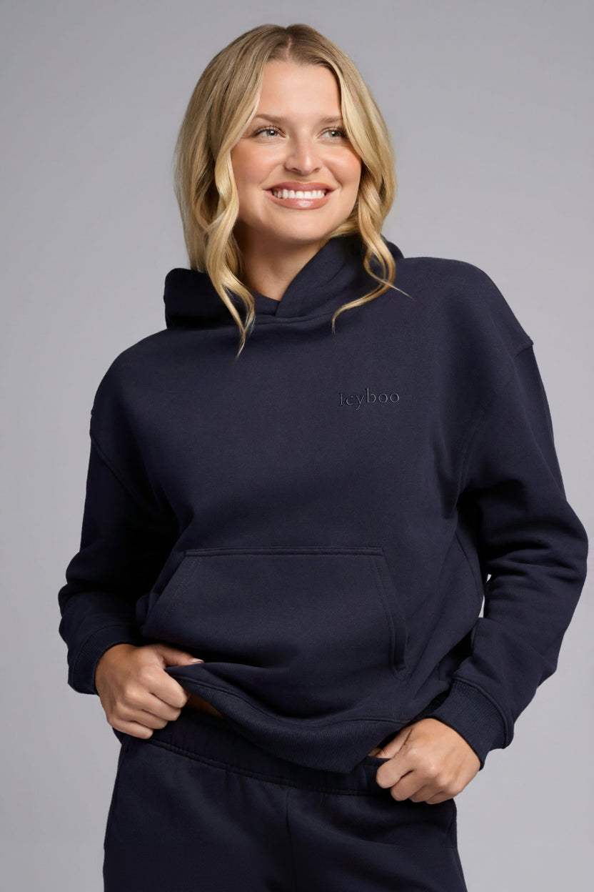 Halo Lightweight Fleece Crop Hoodie