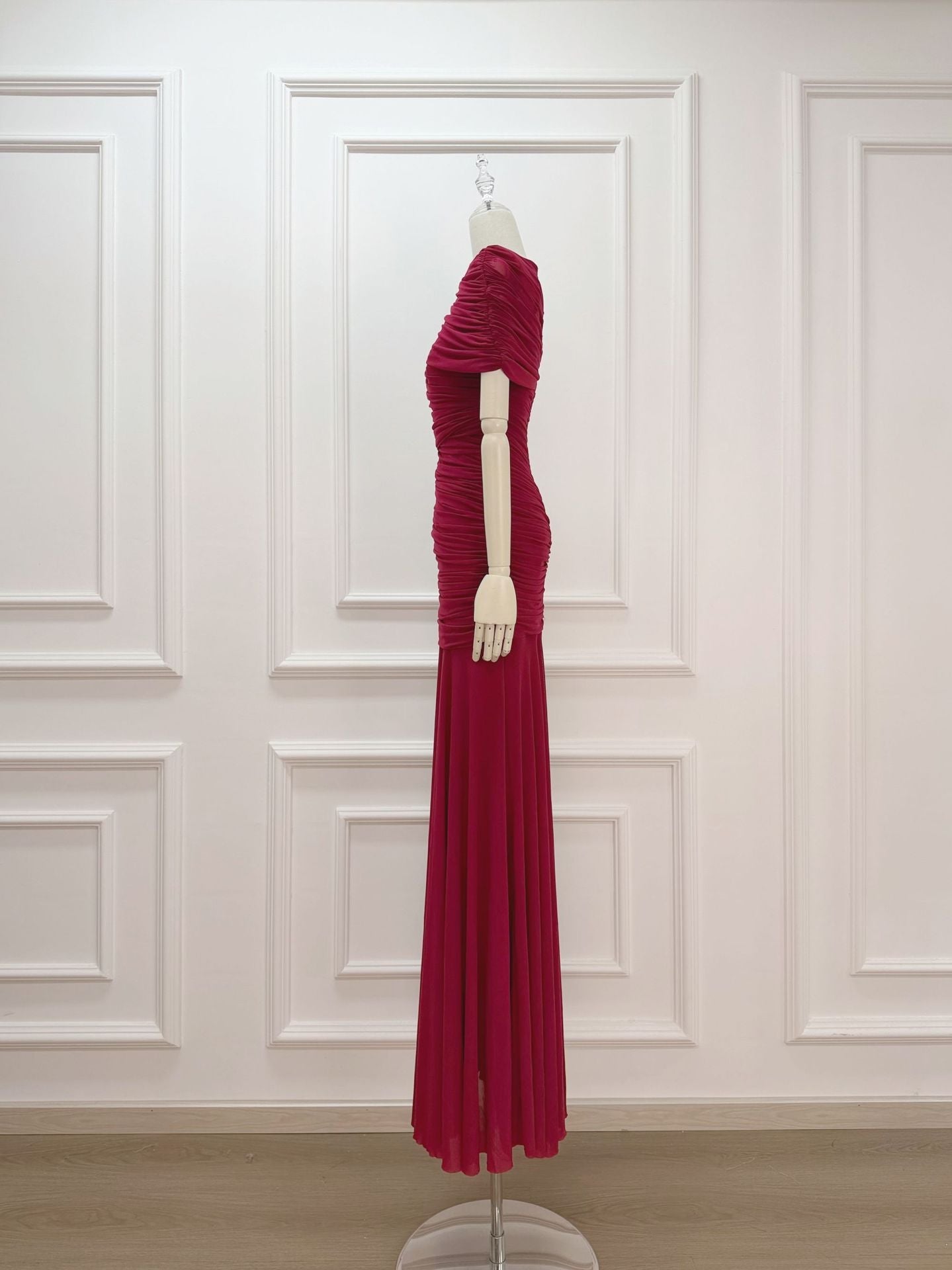 Mado One Shoulder Ruched Maxi Dress
