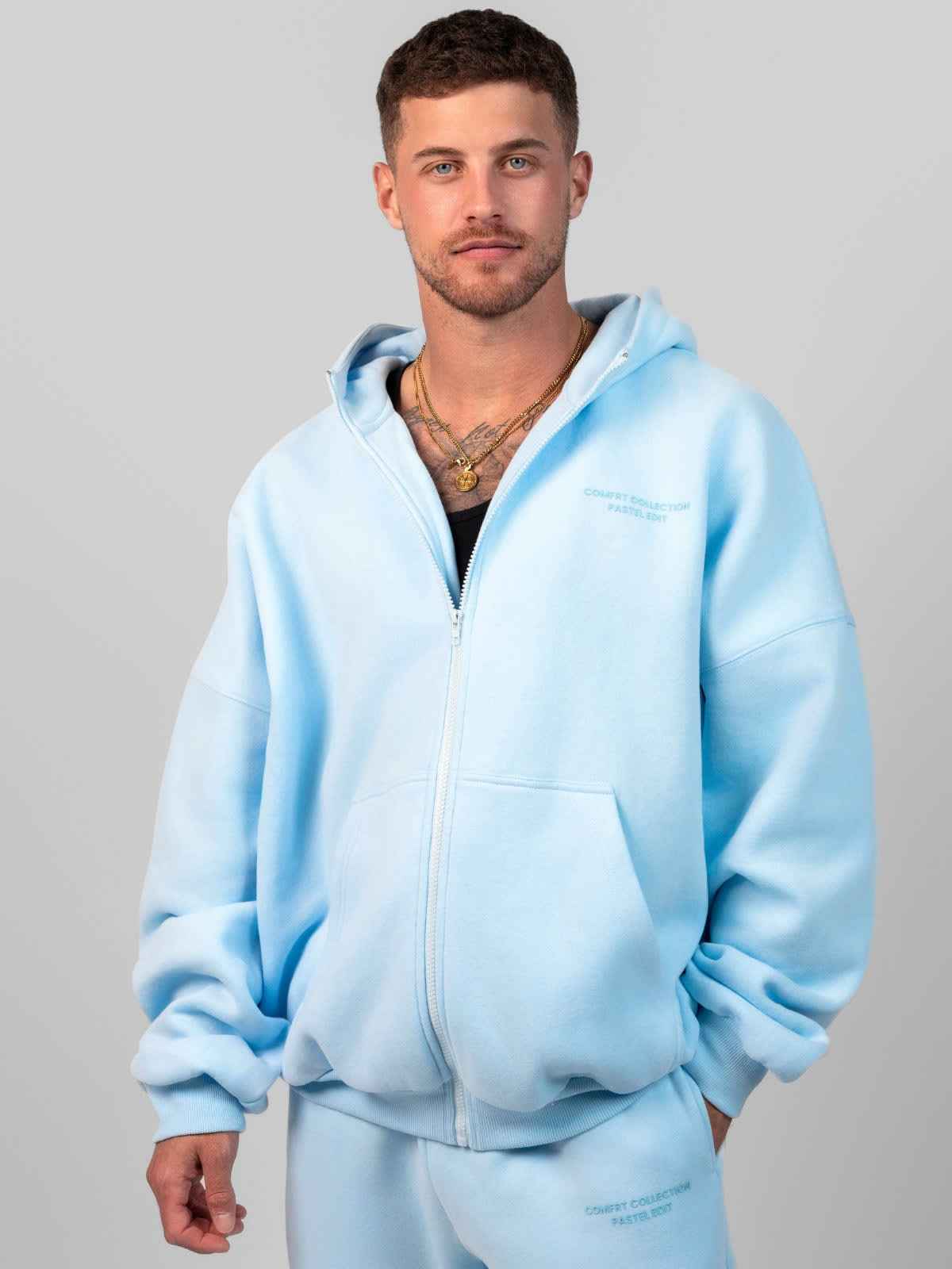 Pastel Heavyweight Fleece Zip Hoodie Mega