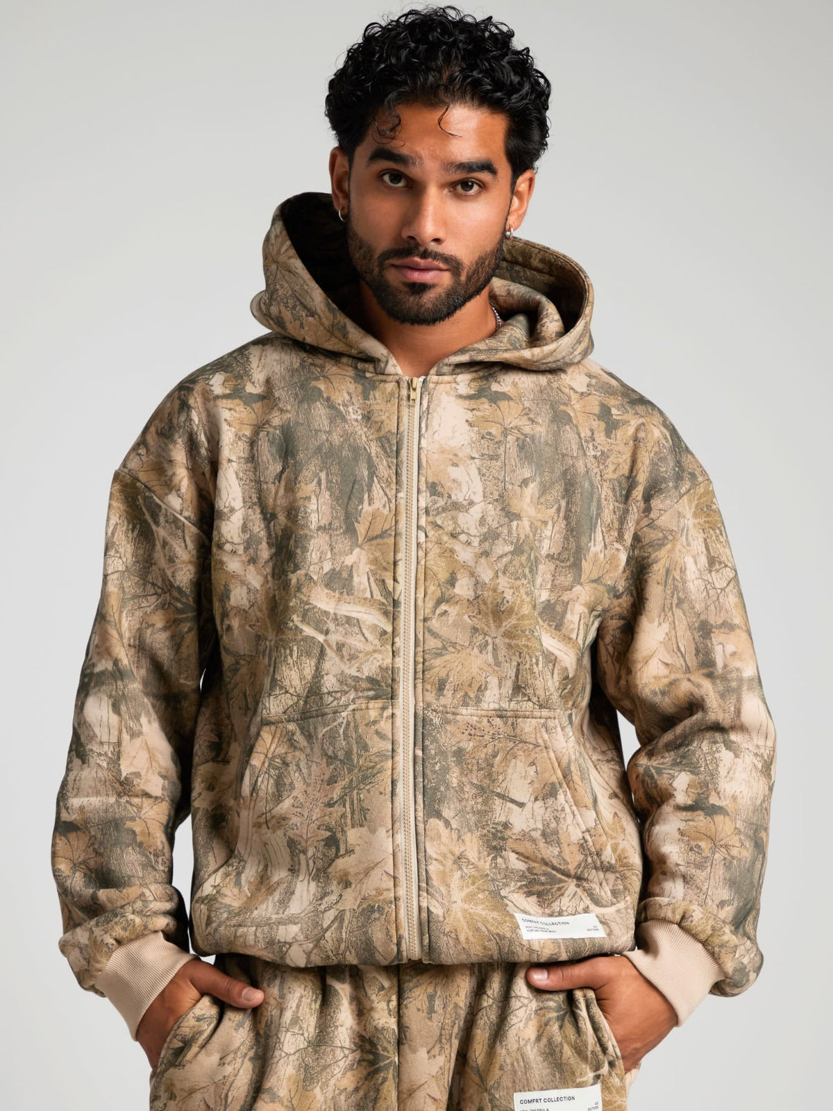 Camo Heavyweight Fleece Zip Hoodie Mega
