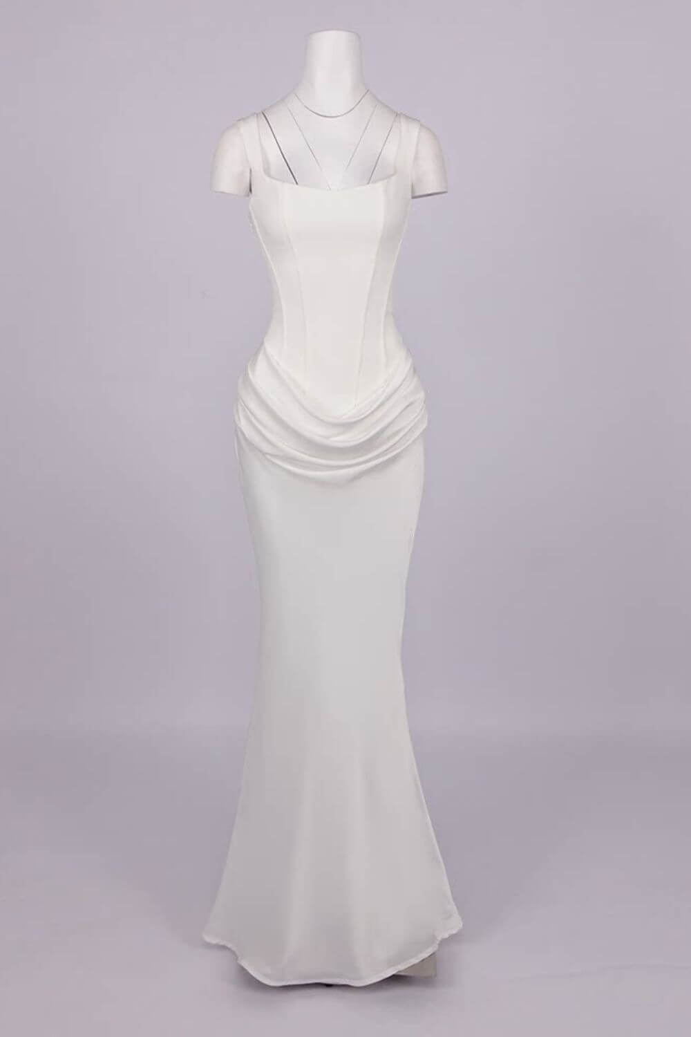 Hortense Square Neck Corset Maxi Dress
