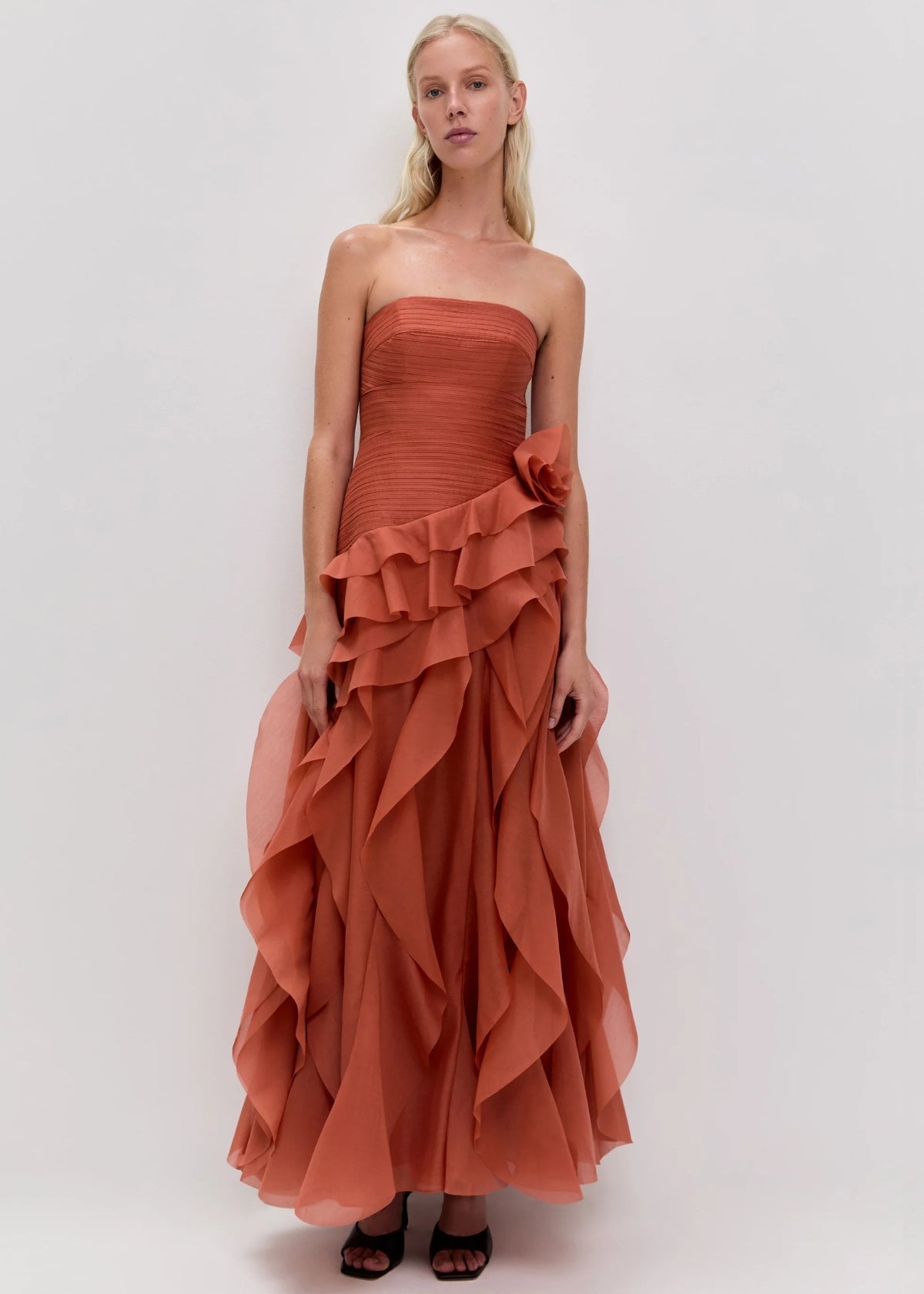 Canyon Dress in Coral Clay - ICYBOO