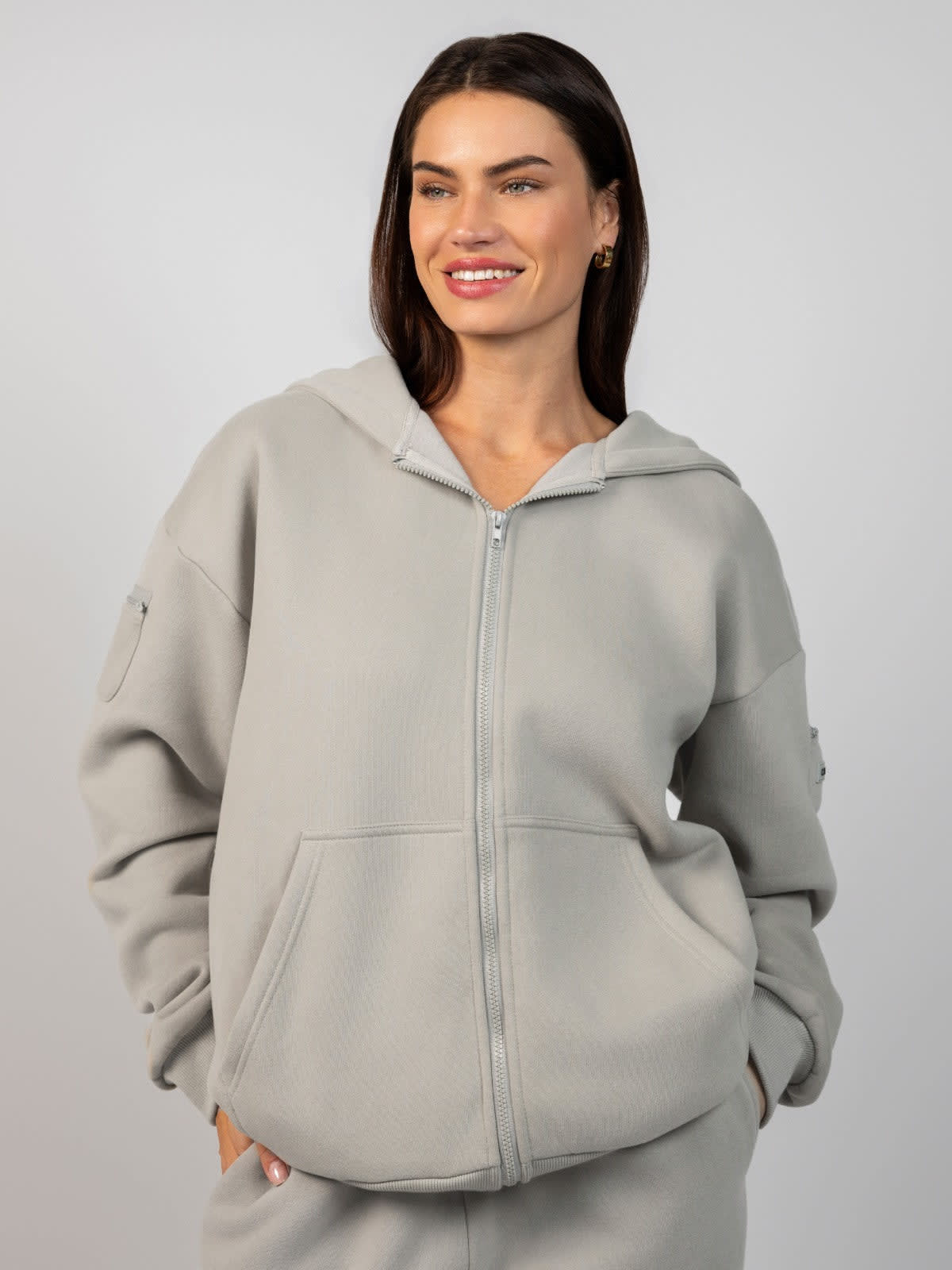 Travel Essentials Heavyweight Fleece Zip Hoodie