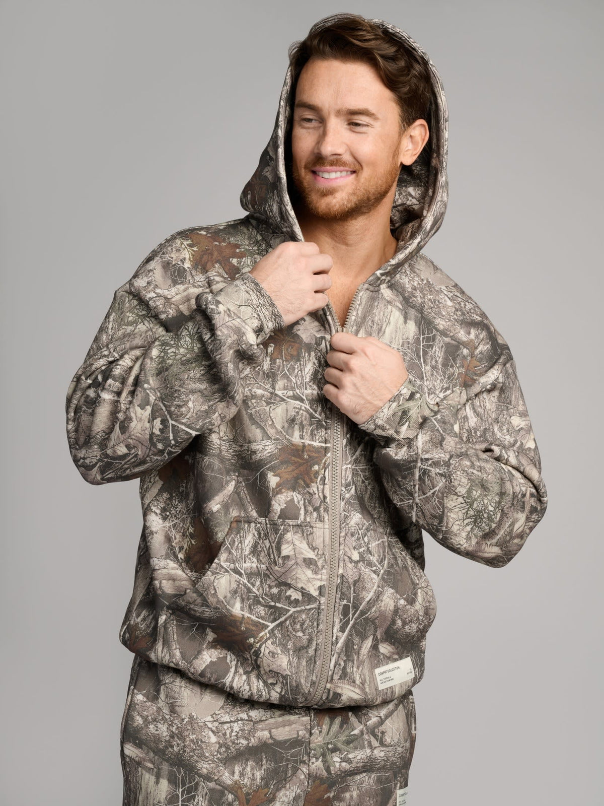 Camo Heavyweight Fleece Zip Hoodie Mega