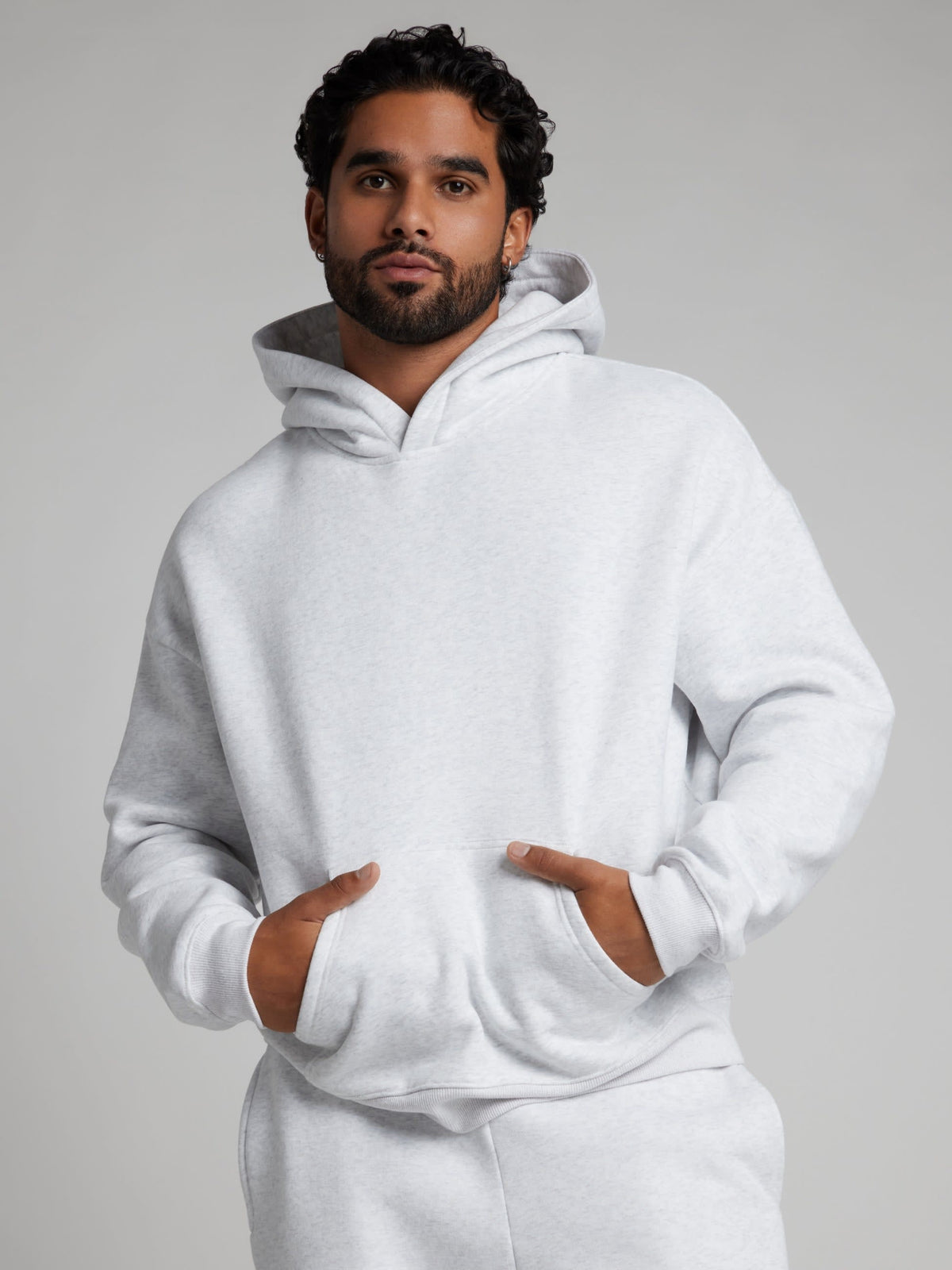 Basic Crop Fleece Hoodie