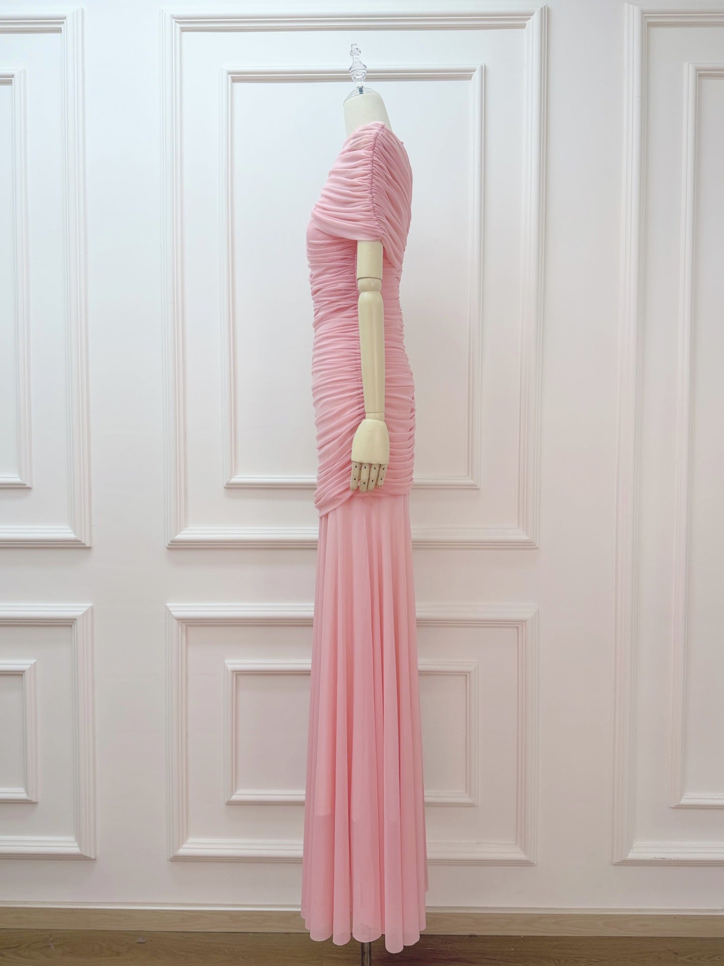 Mado One Shoulder Ruched Maxi Dress