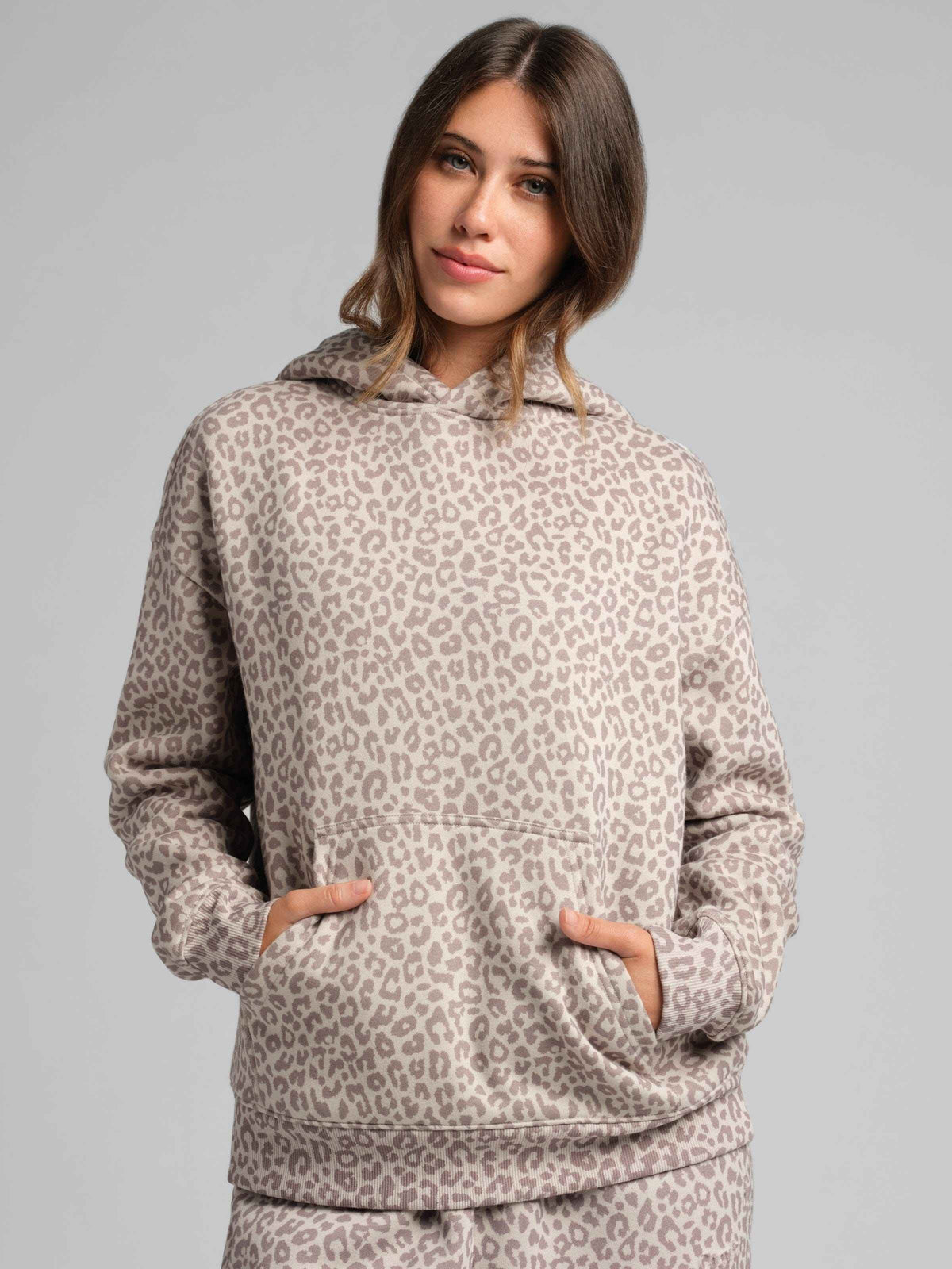 Basic Crop Fleece Hoodie