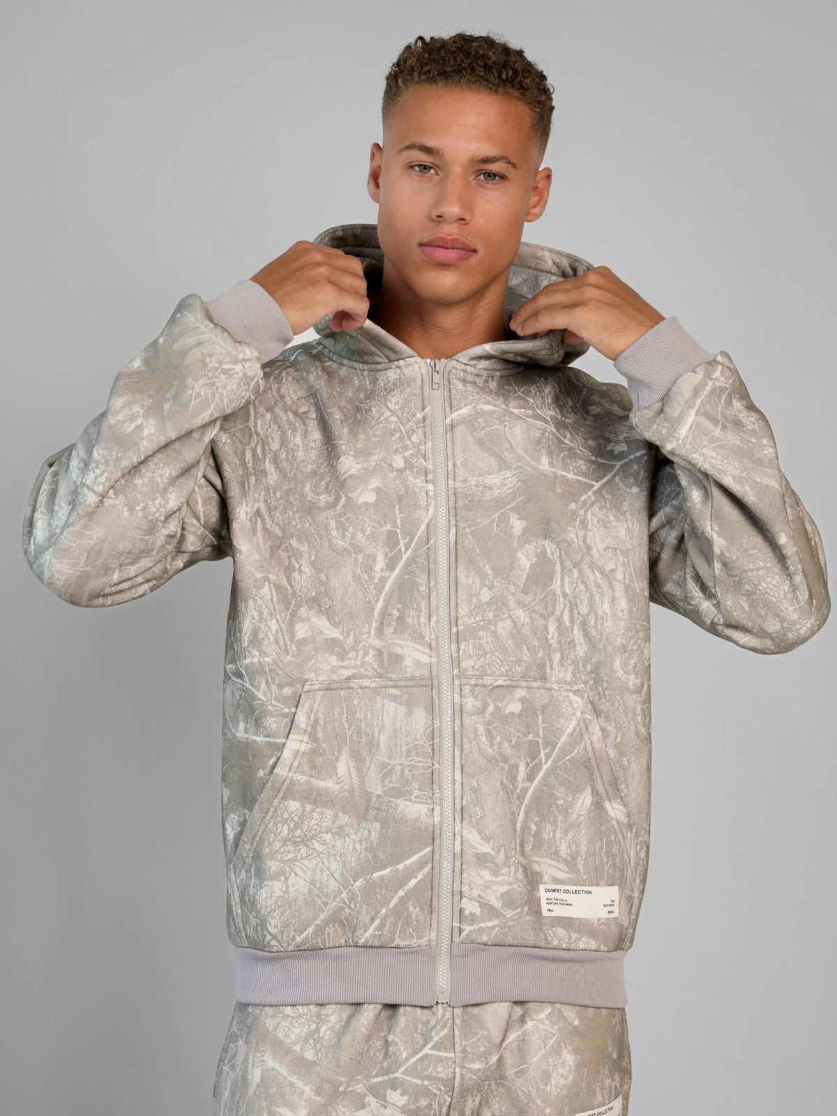 Camo Heavyweight Fleece Zip Hoodie Mega