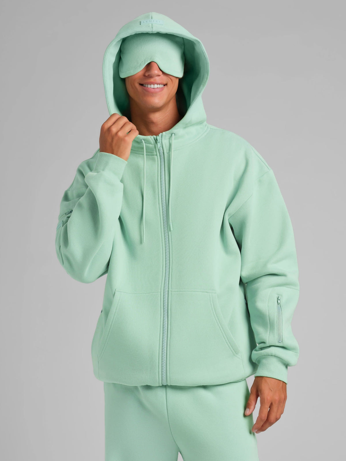 CloudTouch Heavyweight Fleece Travel Zip Hoodie