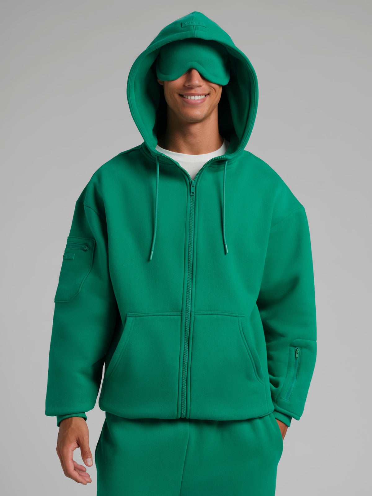 CloudTouch Heavyweight Fleece Travel Zip Hoodie