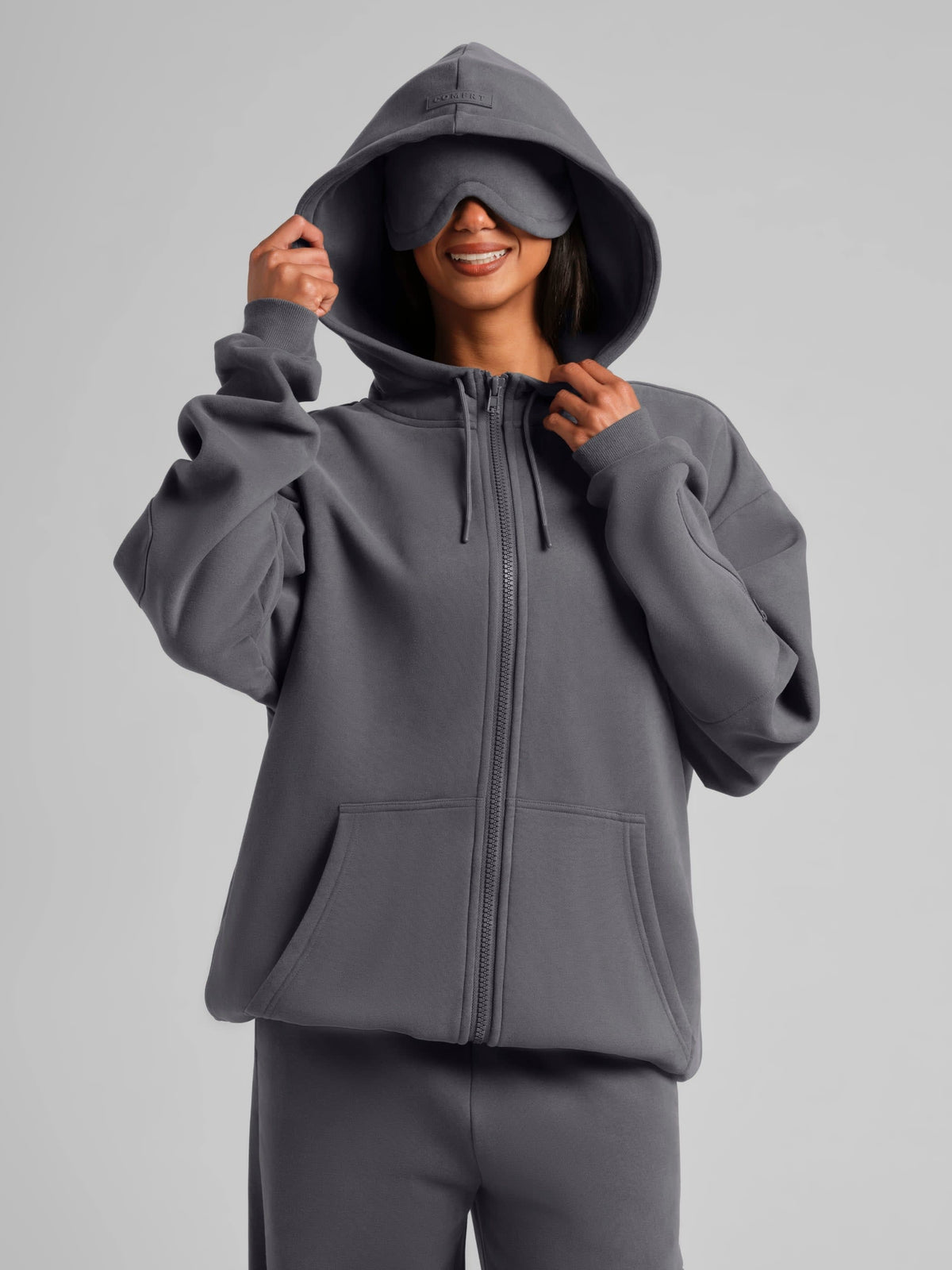 CloudTouch Heavyweight Fleece Travel Zip Hoodie