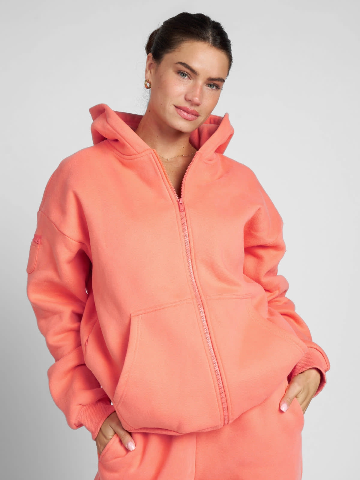 Travel Essentials Heavyweight Fleece Zip Hoodie