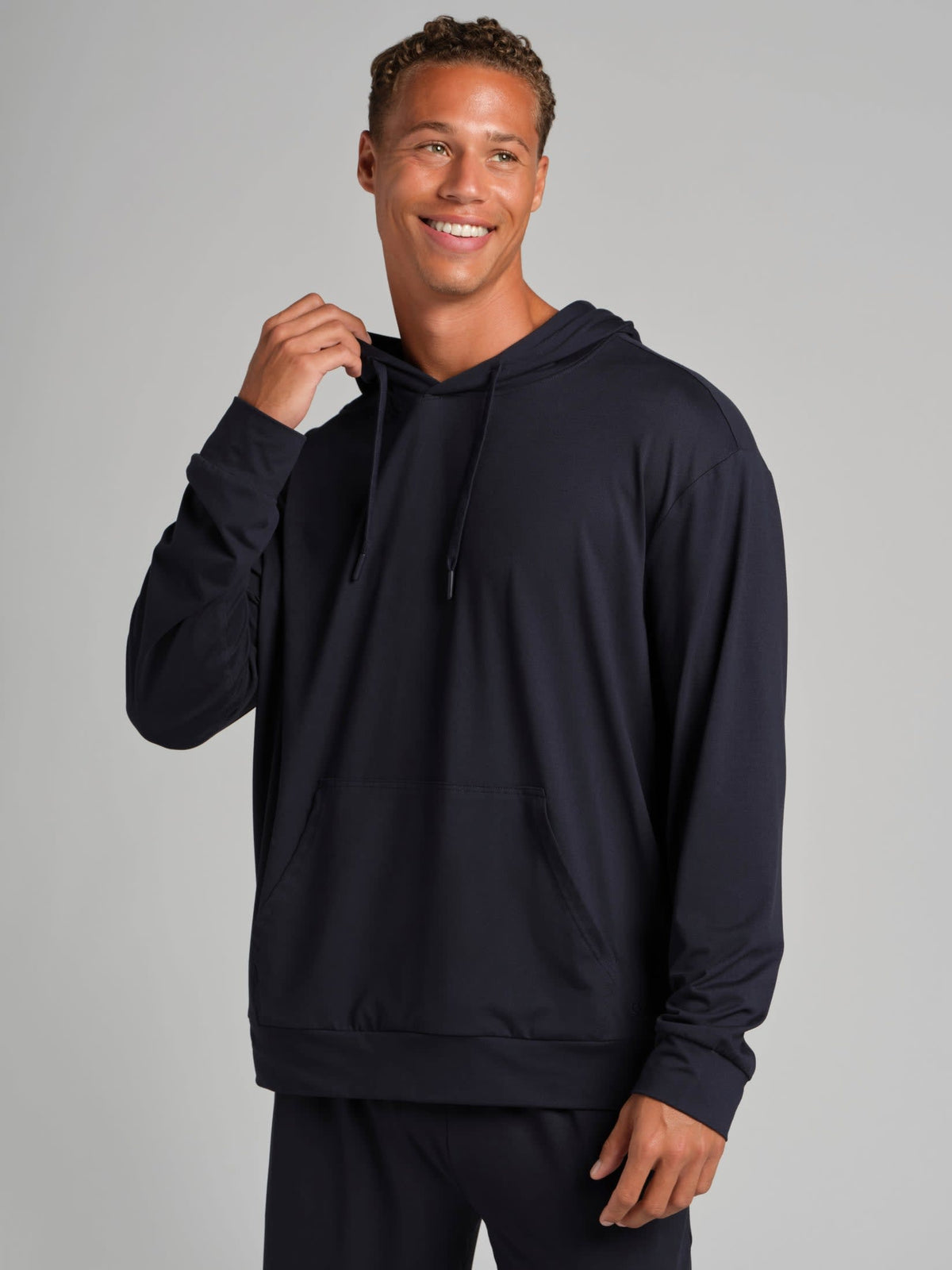 Brushed Lightweight Jersey Hoodie