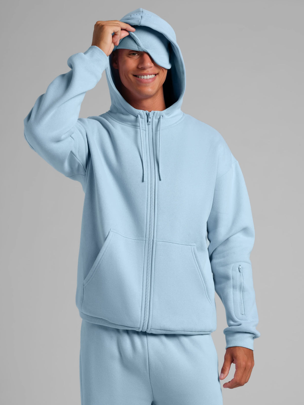 CloudTouch Heavyweight Fleece Travel Zip Hoodie
