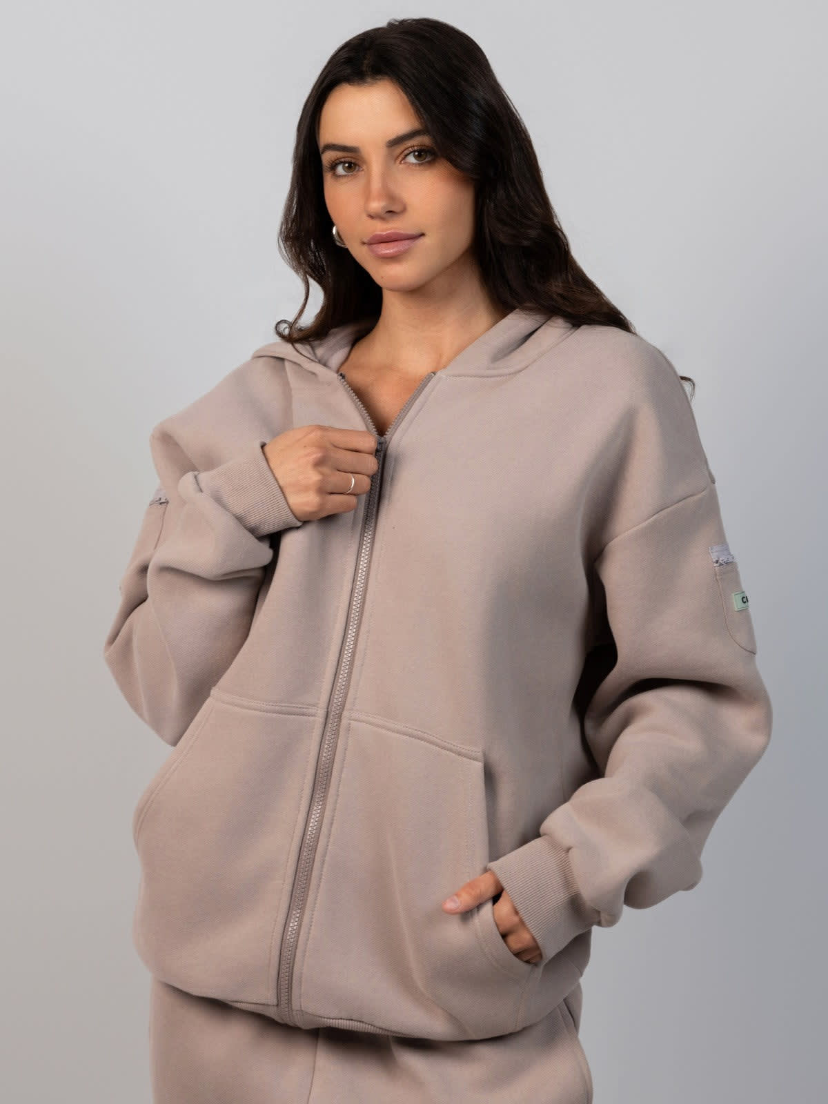 Travel Essentials Heavyweight Fleece Zip Hoodie