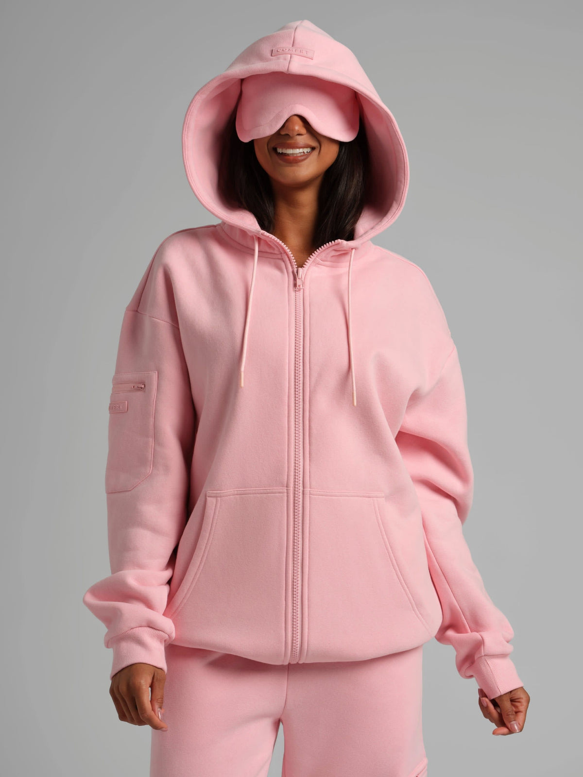 CloudTouch Heavyweight Fleece Travel Zip Hoodie