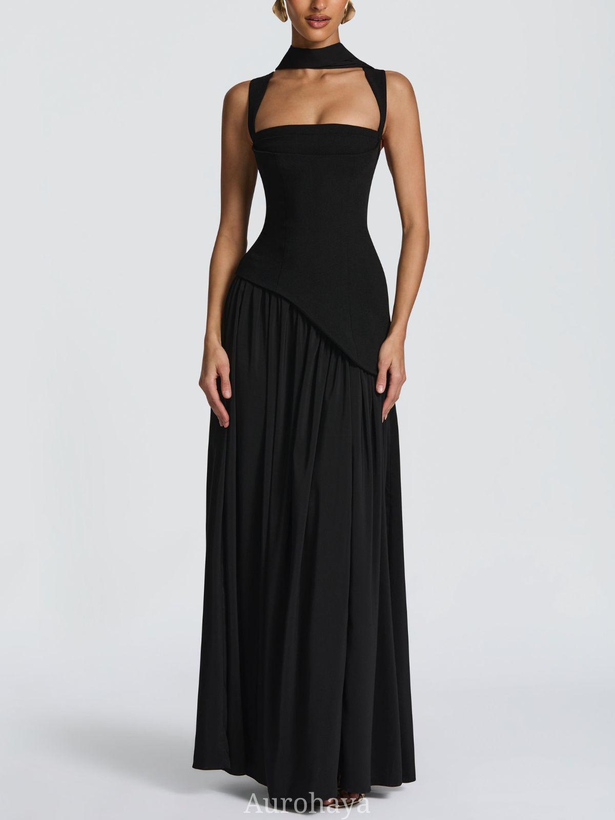 Solène Asymmetrical Maxi Gown