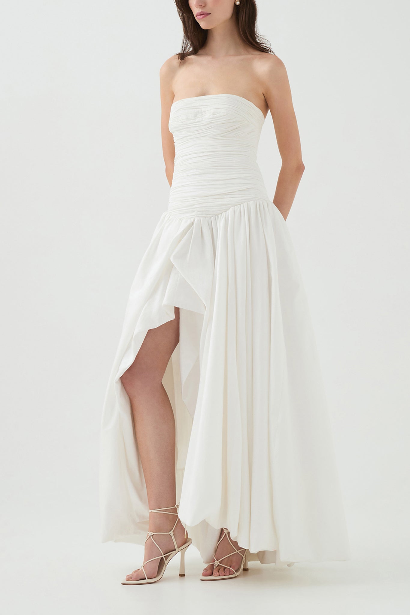 Violette Bubble Hem Maxi Drs - ICYBOO