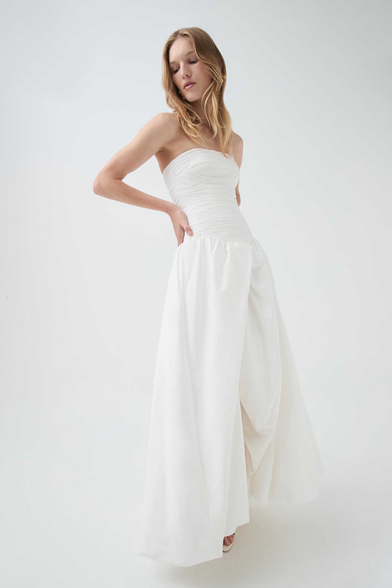 Violette Bubble Hem Maxi Drs - ICYBOO