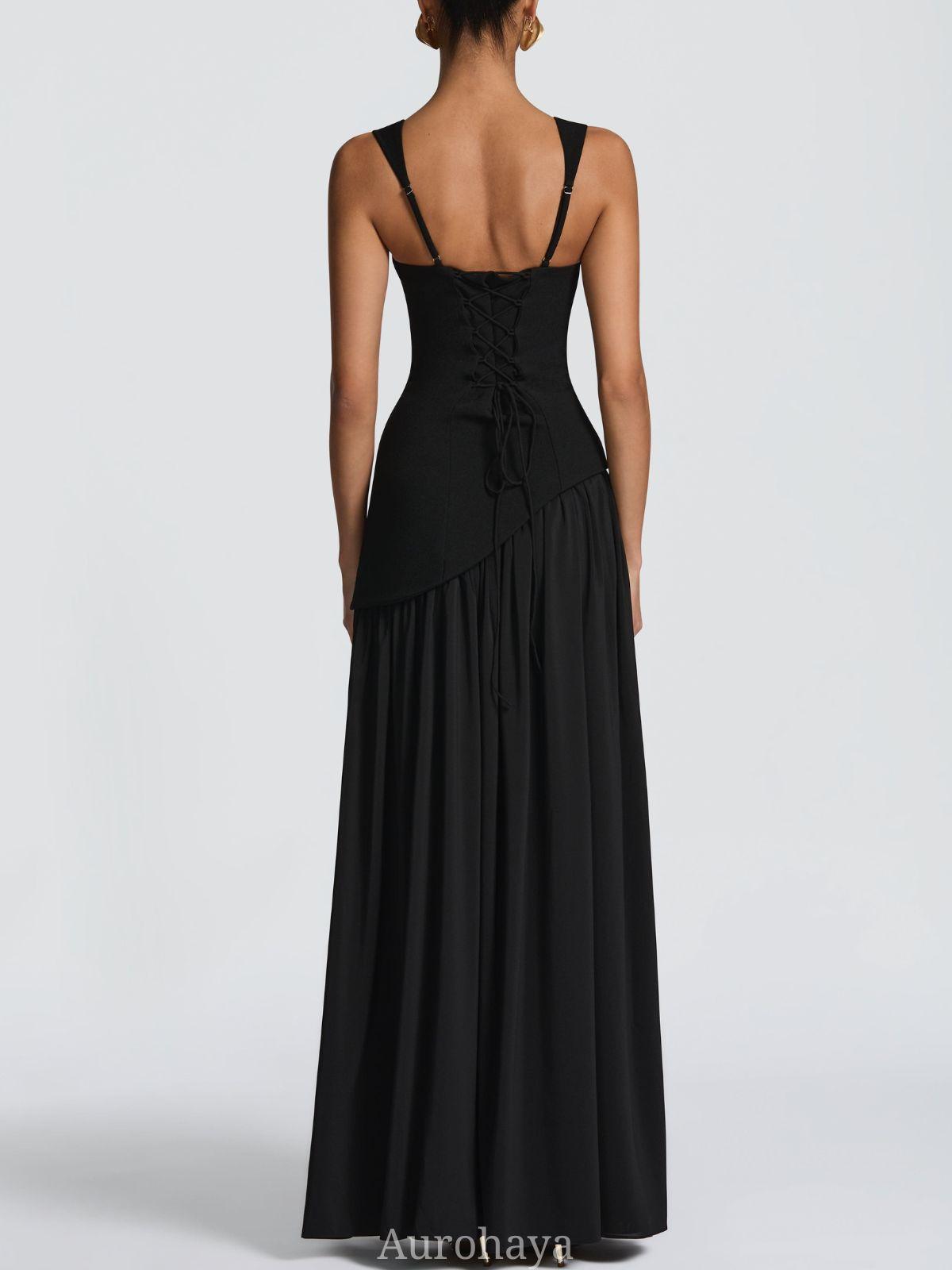 Solène Asymmetrical Maxi Gown